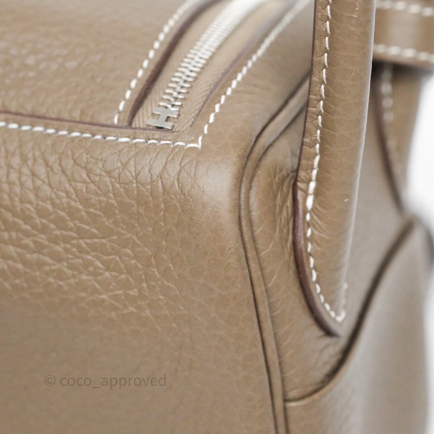 Hermès Mini Lindy 20 Etoupe 18 Clemence Palladium Hardware