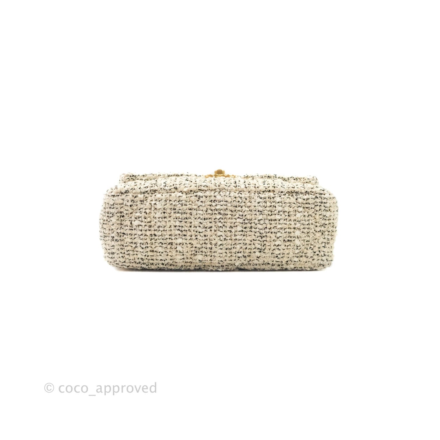 Chanel 19 Small Tweed Oreo Cream Mixed Hardware