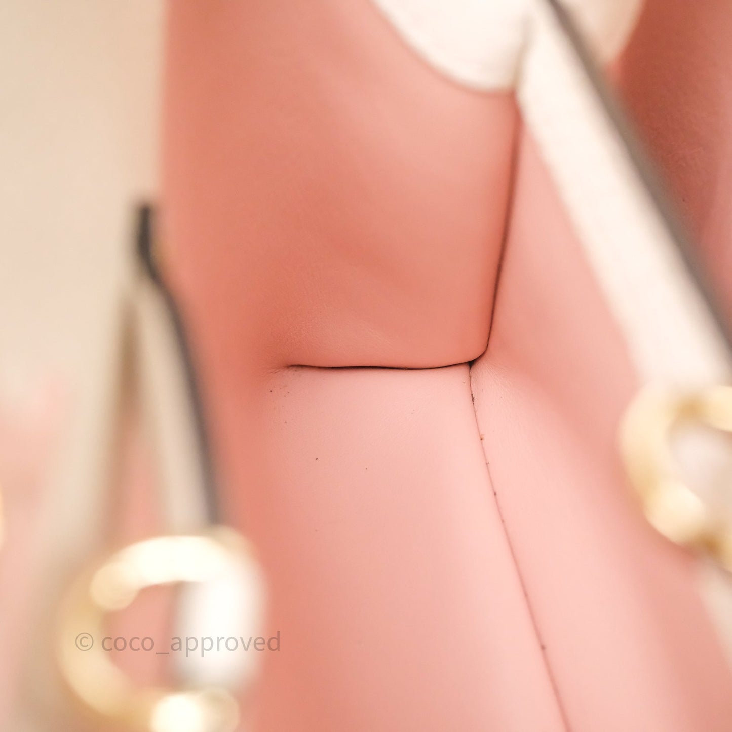 Louis Vuitton Capucines BB Creme Rose Jade Taurillon Leather Gold Hardware