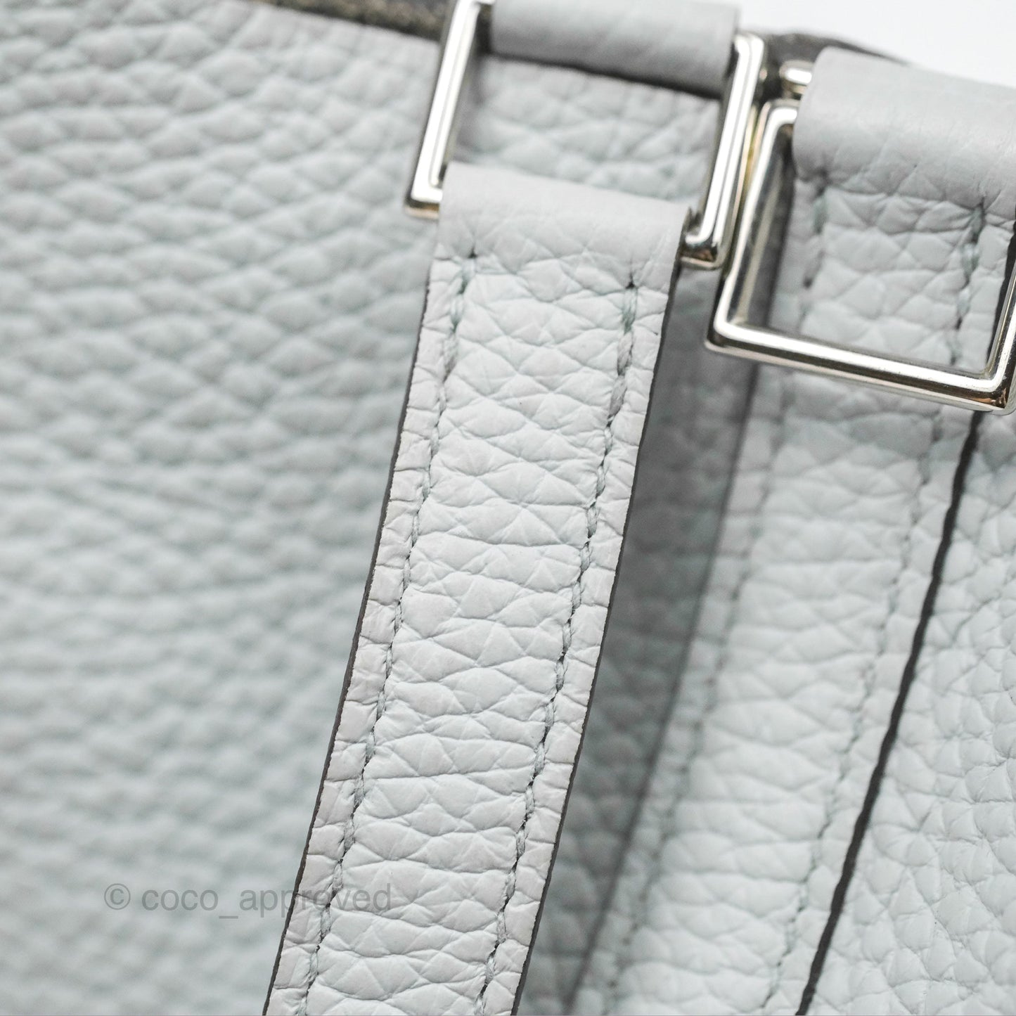 Hermès Picotin Lock 18 Bleu Pale Taurillon Clemence Palladium Hardware