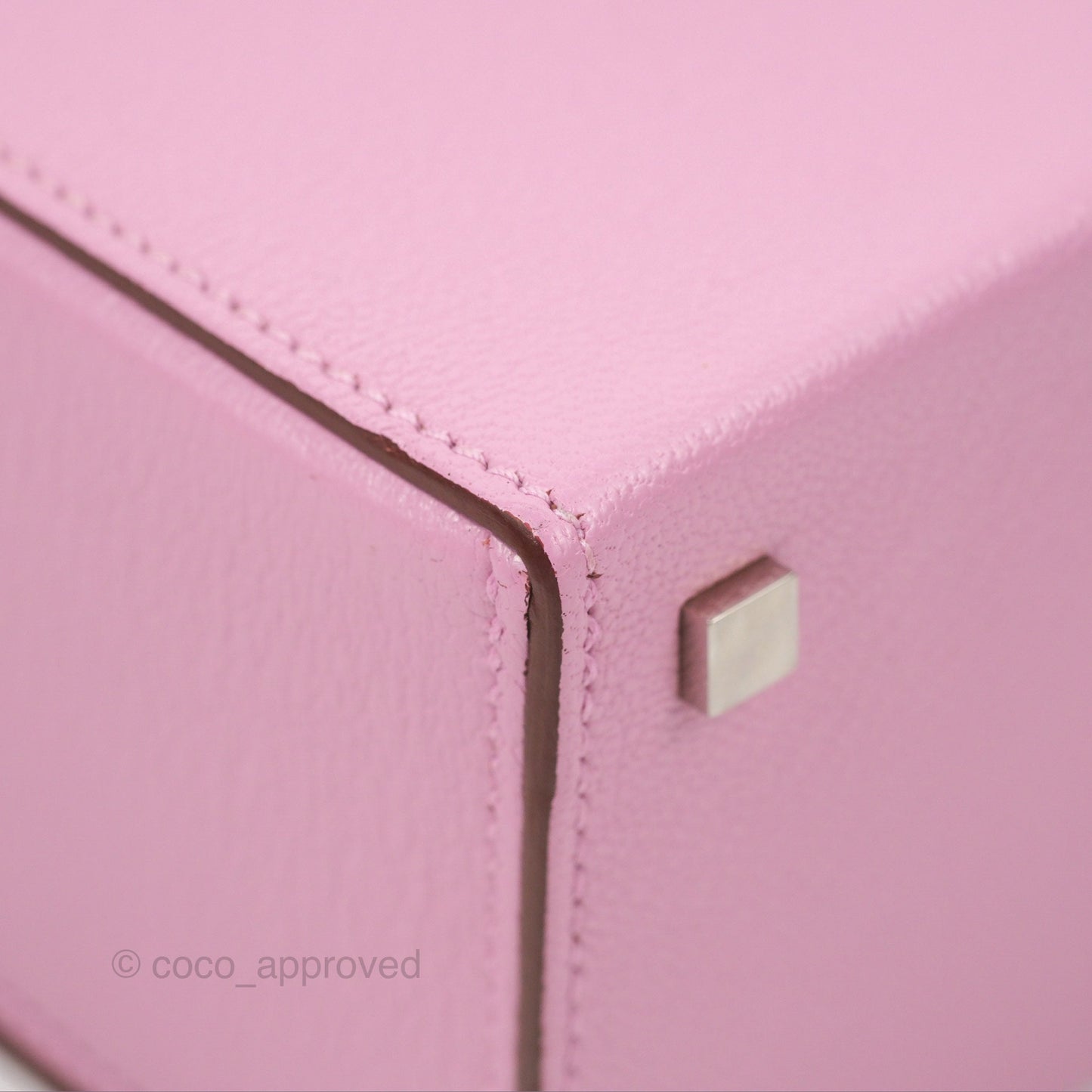 Hermès Cinhetic Box Bag Mauve Sylvestre Chevre Mysore Palladium Hardware