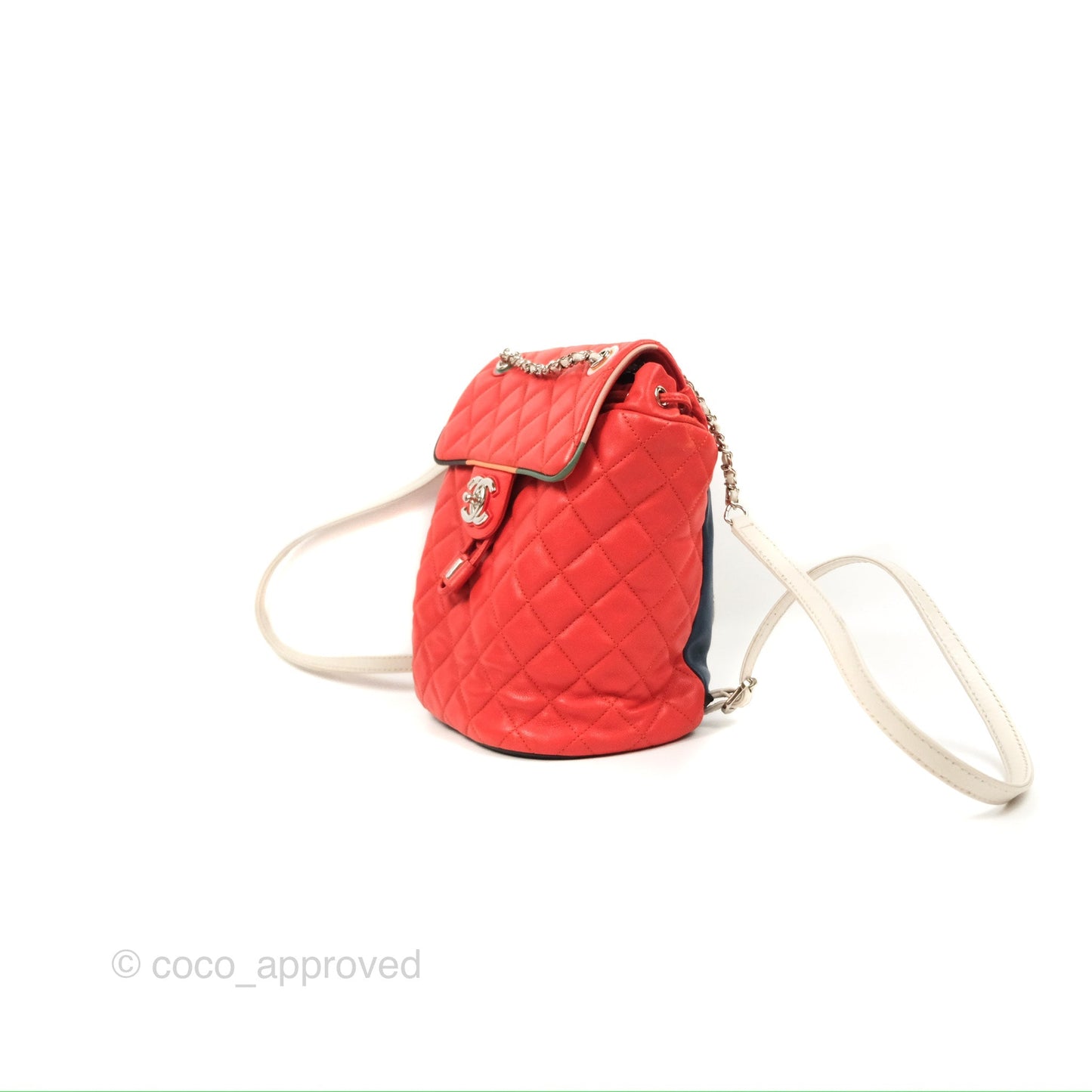 Chanel Quilted Small Cuba Urban Spirit Backpack Orange Lambskin