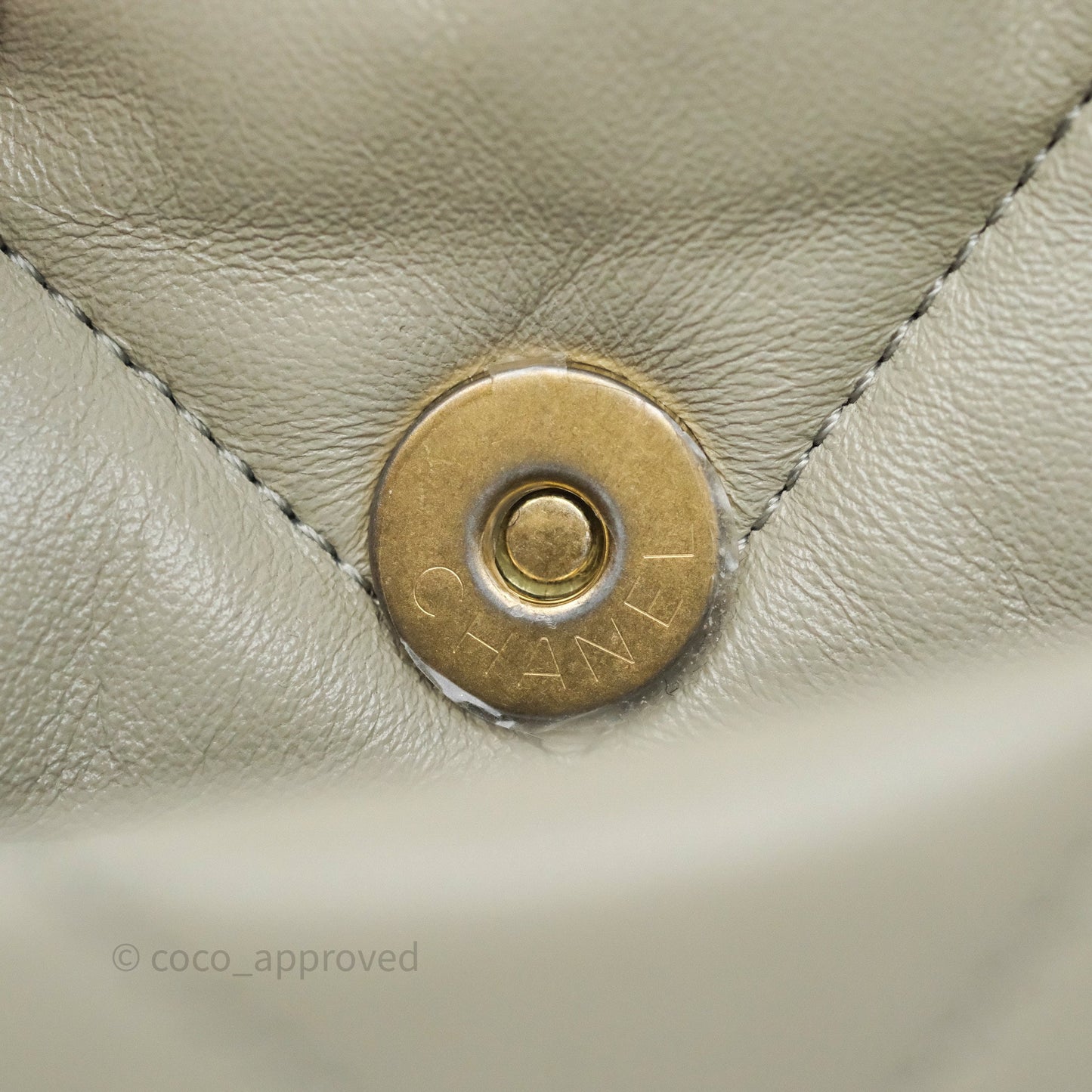 Chanel 19 Small Sage Grey Mixed Hardware