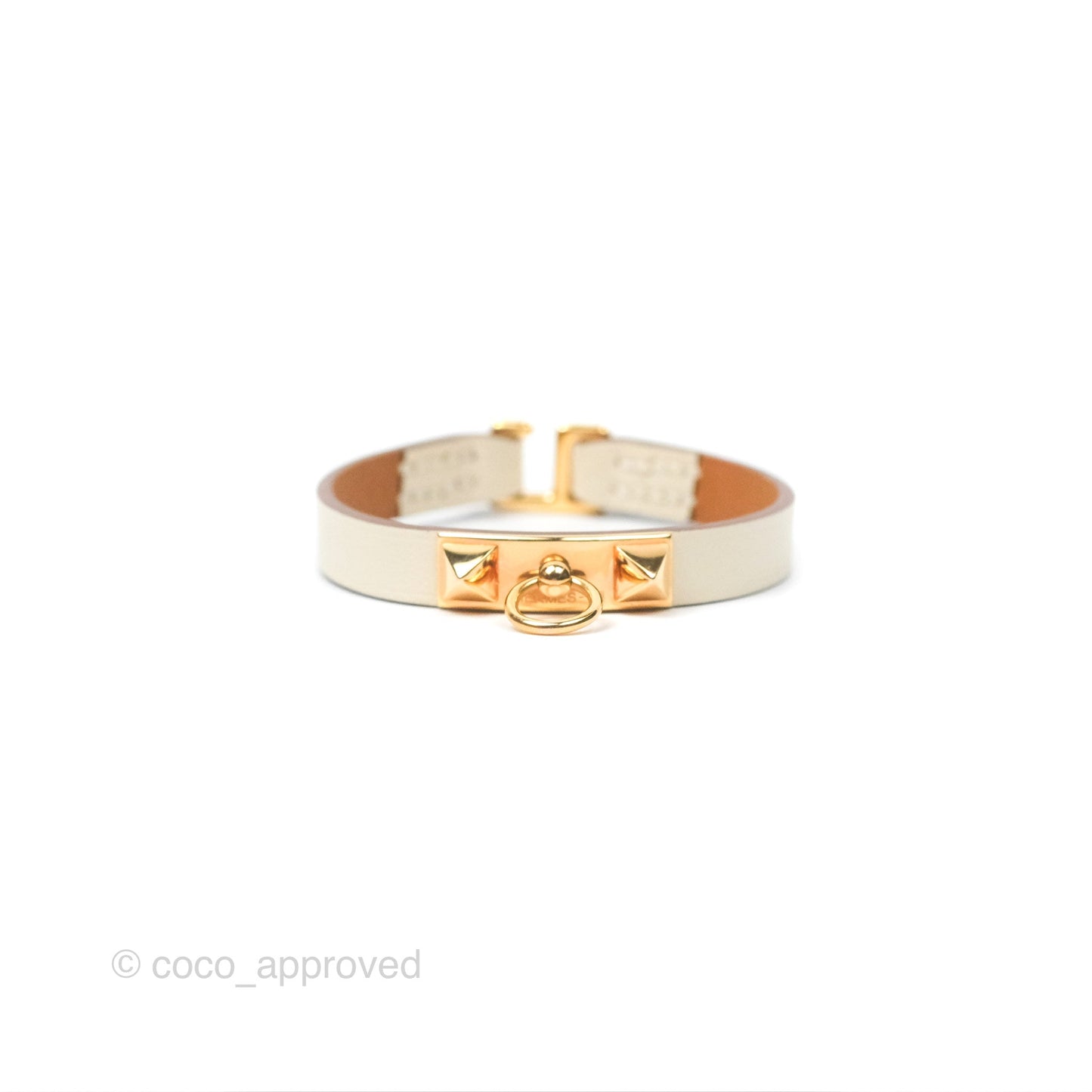 Hermès Rivale Mini Bracelet Nata Swift Rose Gold Hardware