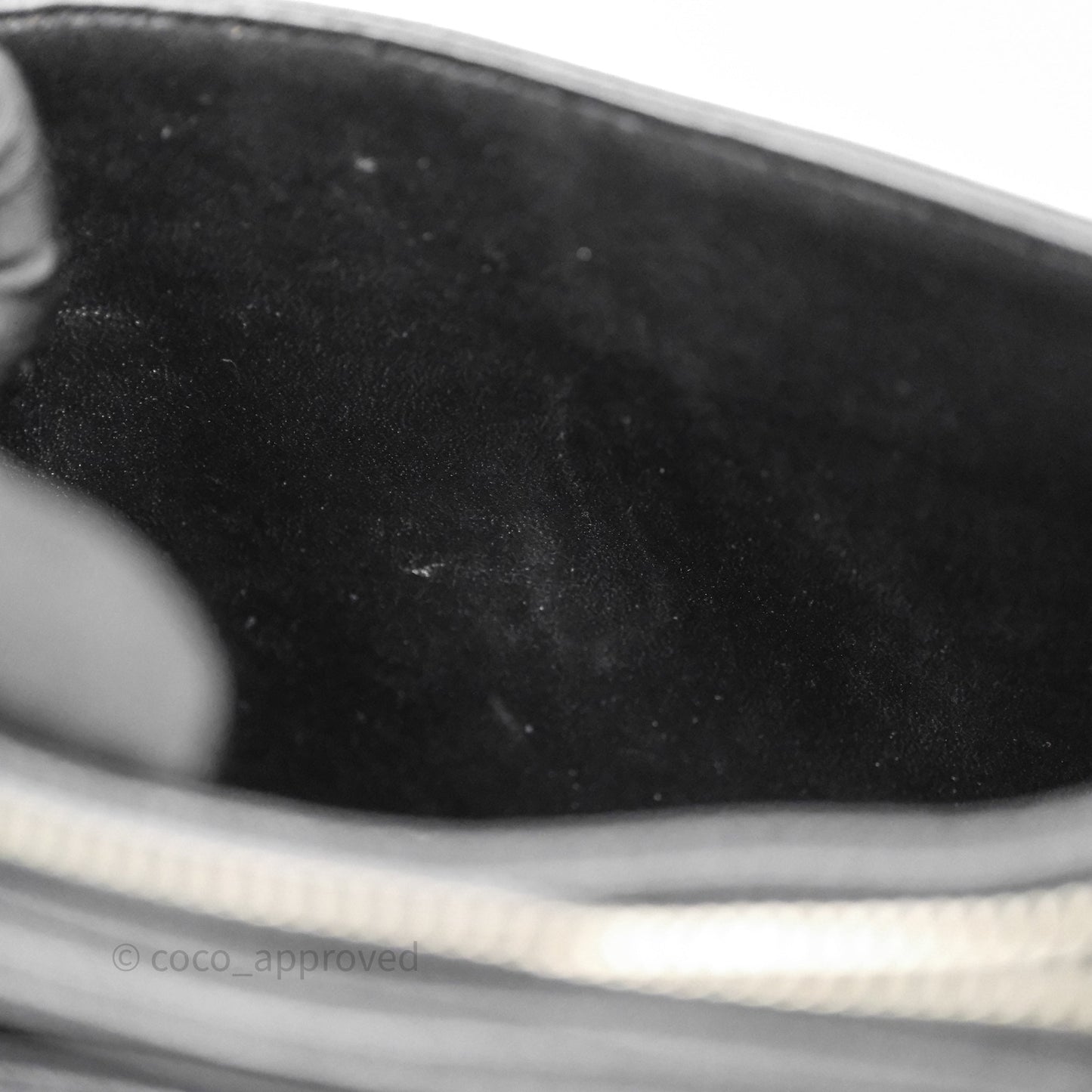Chanel Vintage Tote Bag Black Caviar Silver Hardware