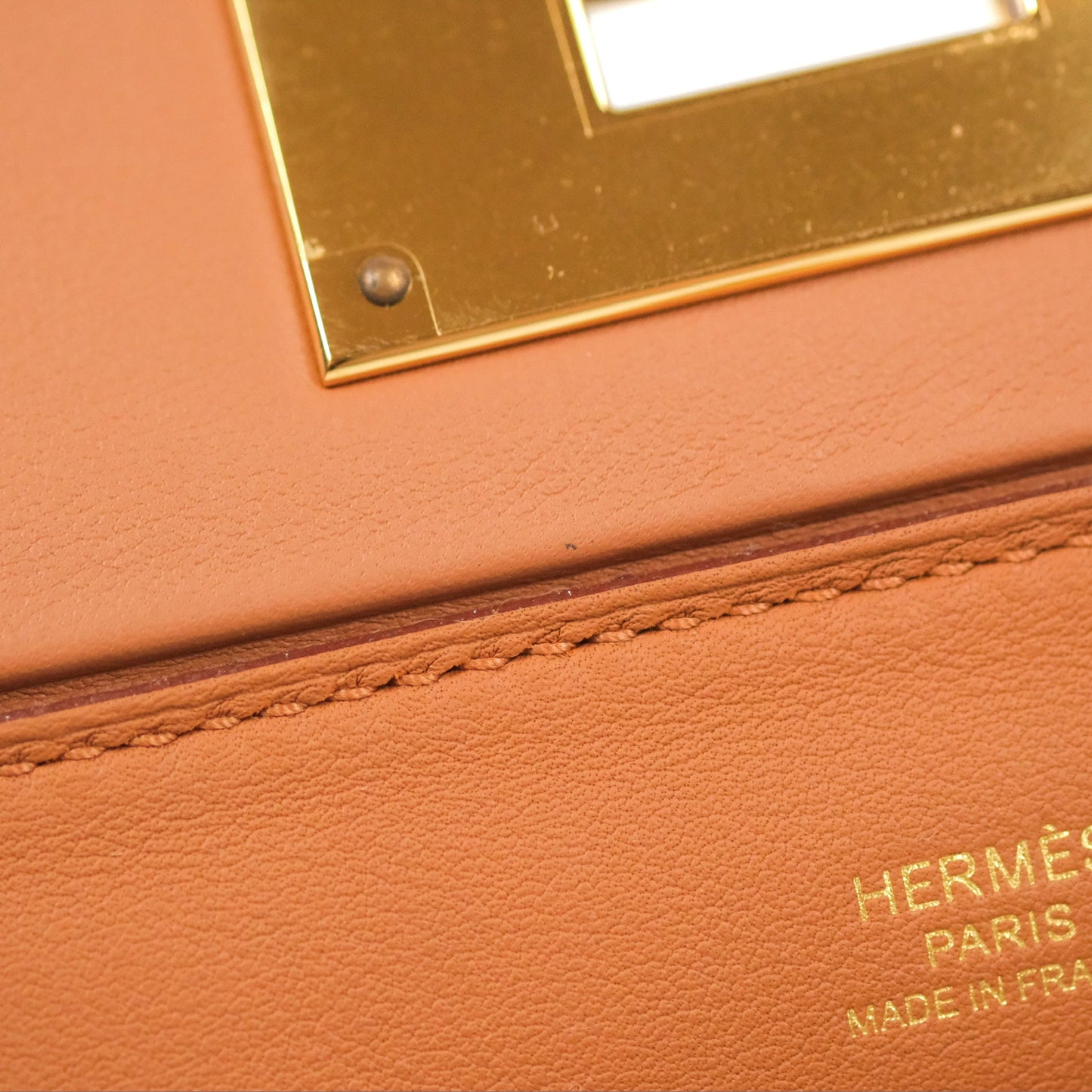 Hermès 24/24 21 Mini Gold Evercolor/Swift Gold Hardware
