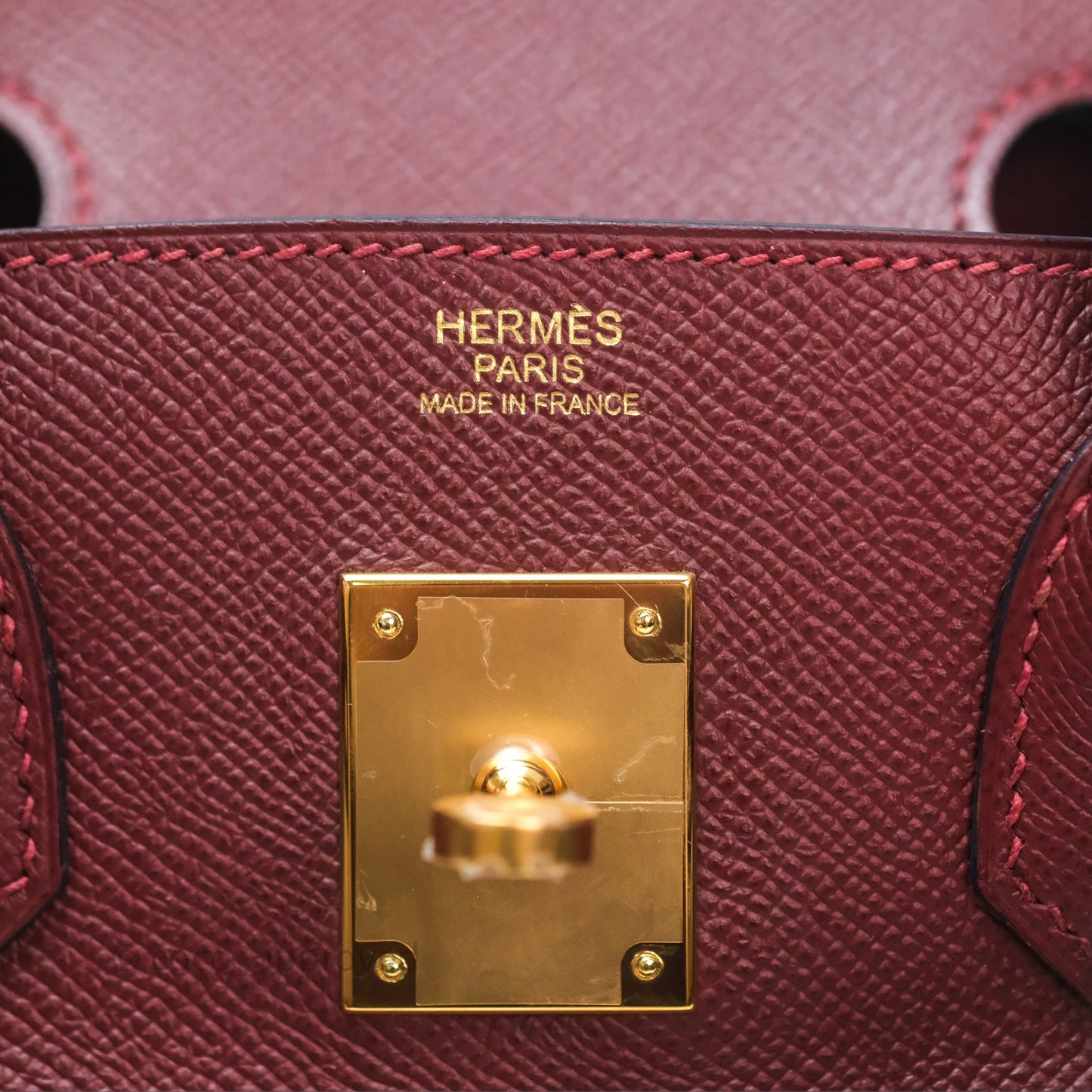 Hermès Birkin 30 Retourne Rouge H 55 Epsom Gold Hardware