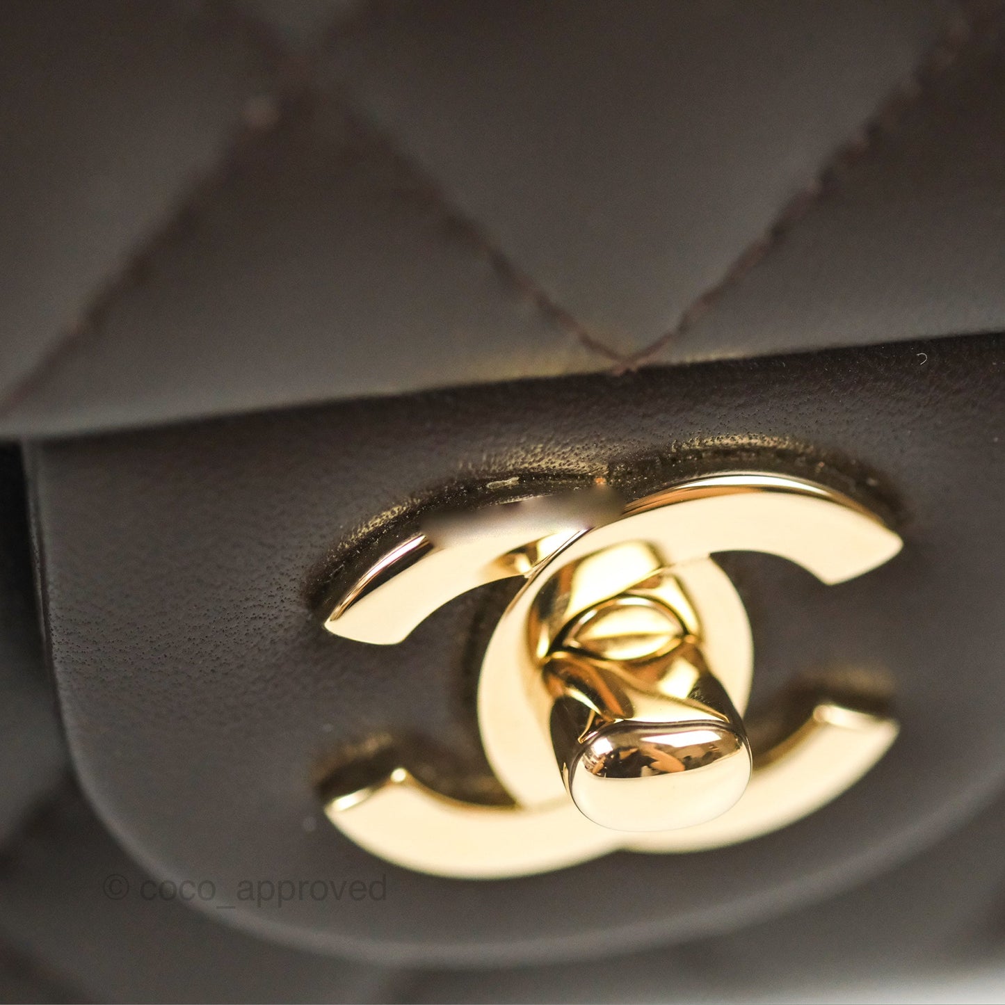 Chanel Quilted Mini Rectangular Chocolate Brown Lambskin Gold Hardware