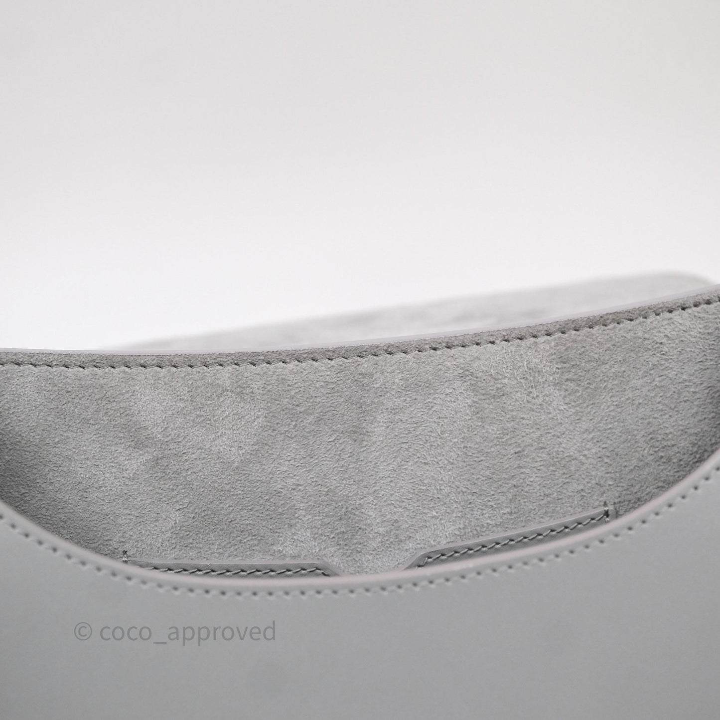 Christian Dior Medium Bobby Flap Grey Box Calfskin