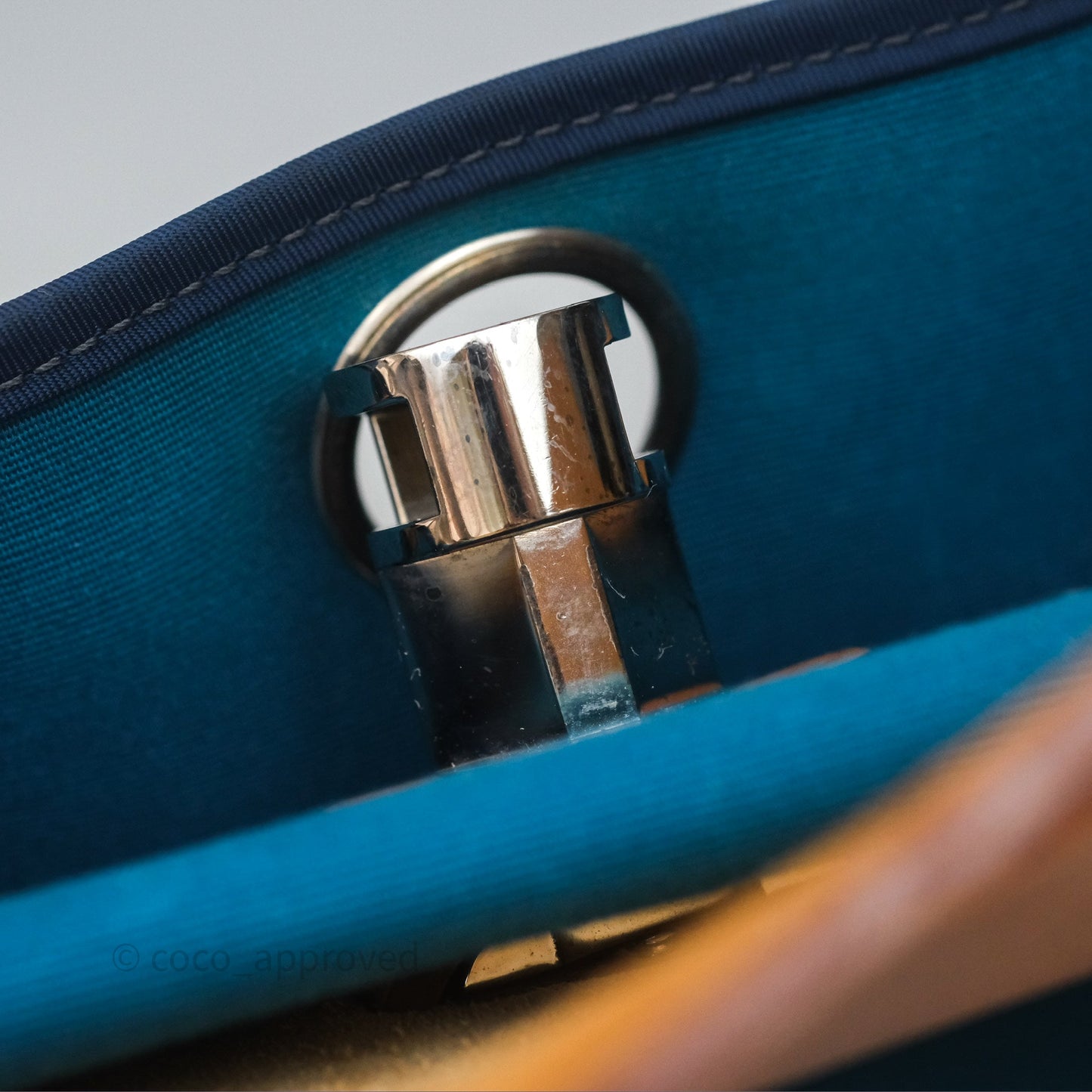 Hermès Herbag Zip 31 Vache Hunter Bleu Izmir 7W/ Bleu de Malte 7L Palladium Hardware