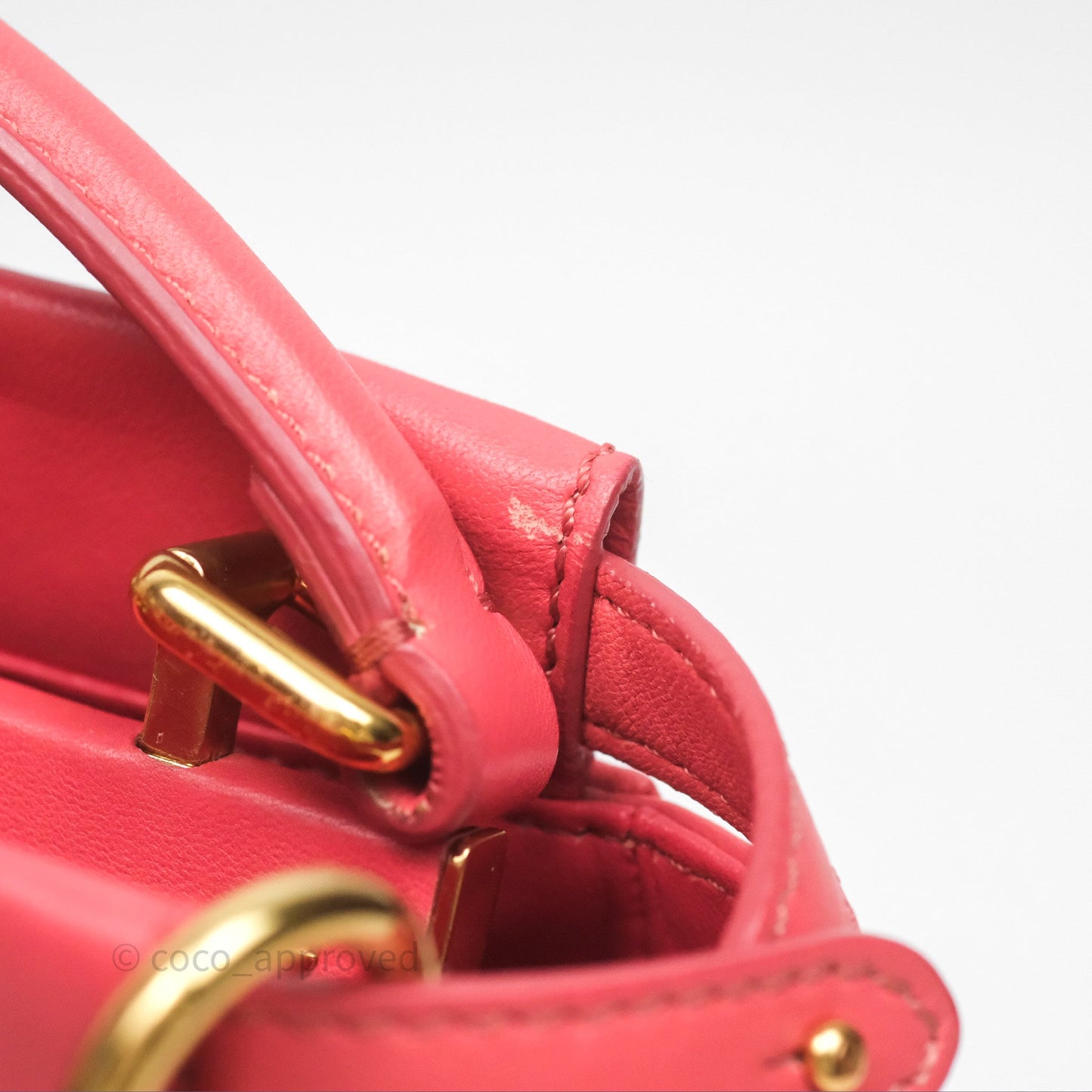 Fendi Nappa Mini Peekaboo Bag Hot Pink