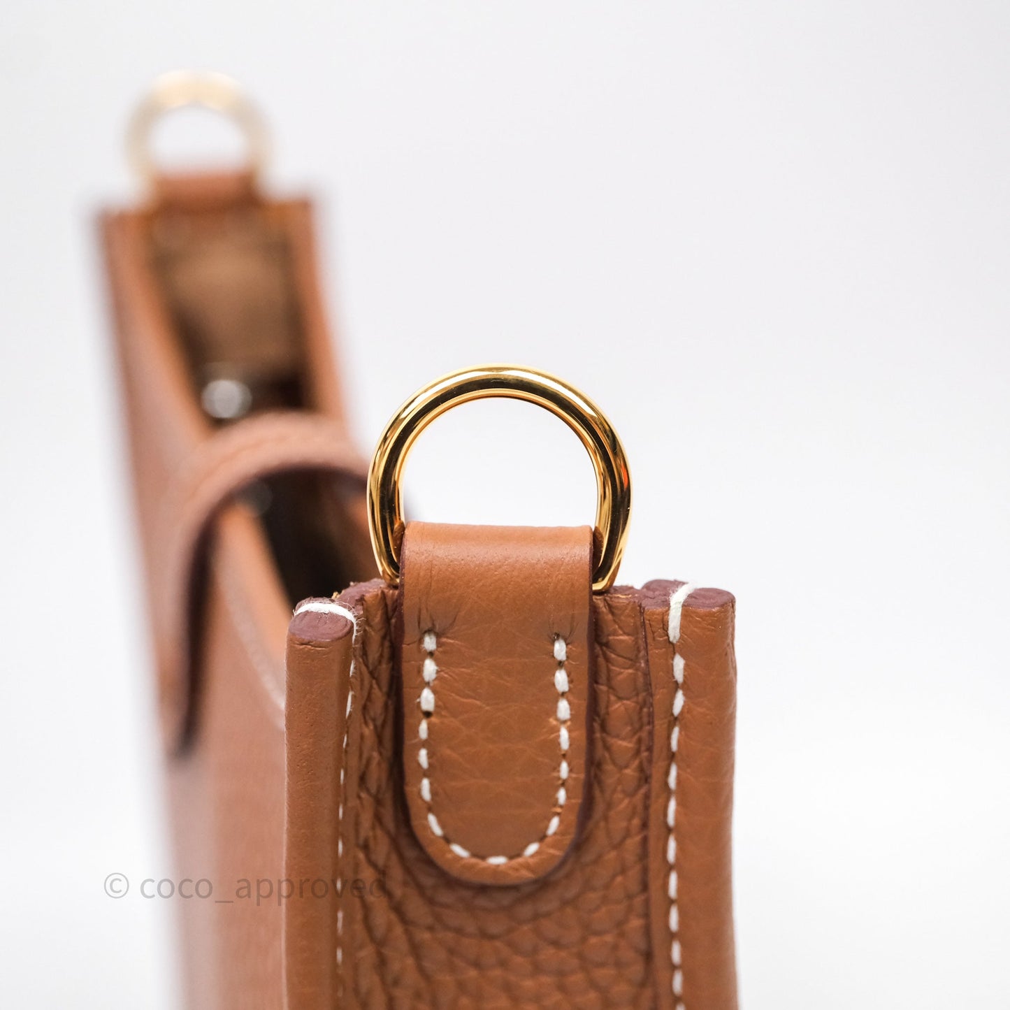 Hermès Mini Evelyne 16 Gold 37 Clemence Gold Hardware