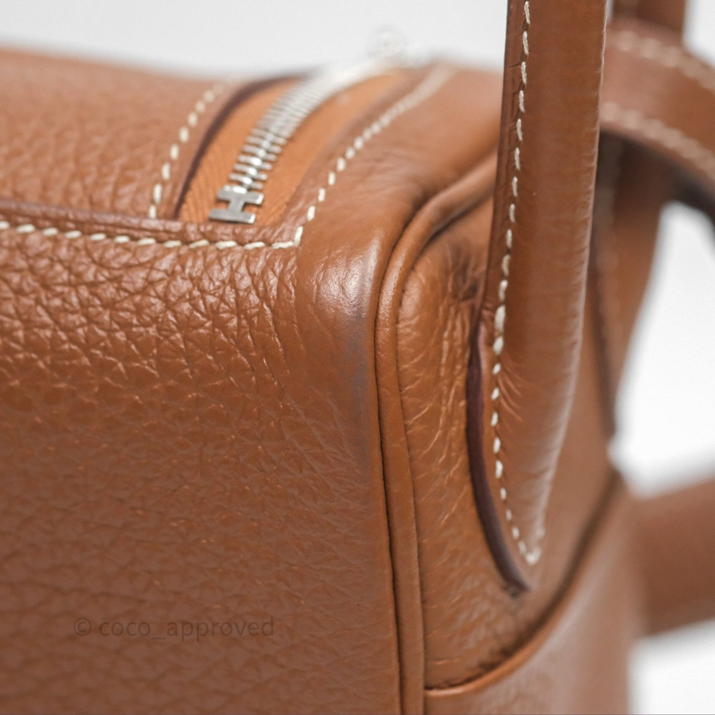 Hermès Mini Lindy 20 Gold Clemence Palladium Hardware