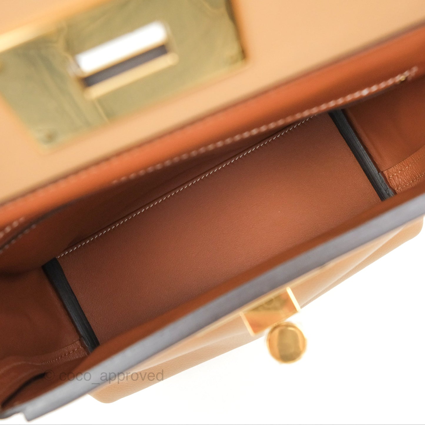 Hermès 24/24 21 Mini Chai 0M Fauve 34 Evercolor Gold Hardware