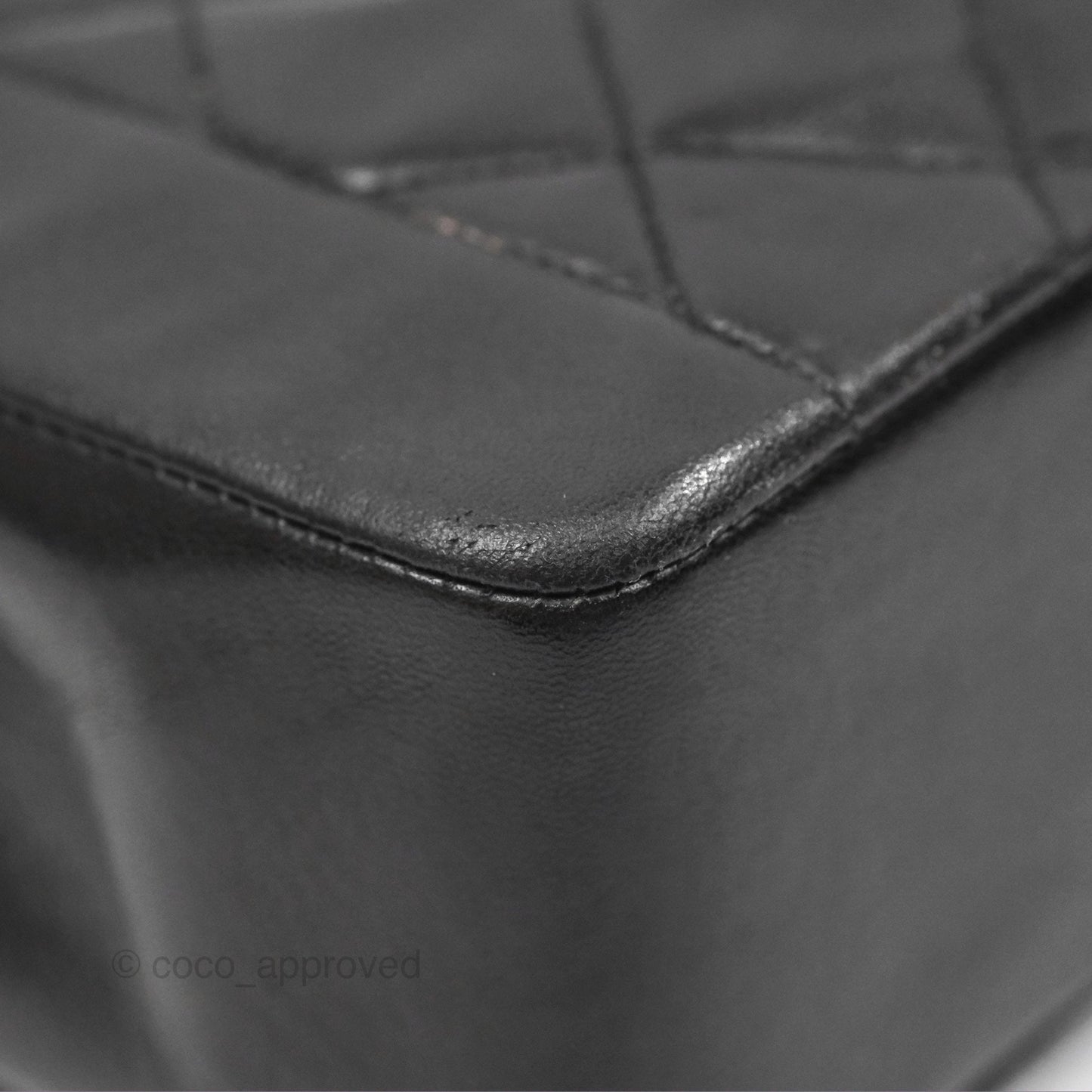 Chanel Vintage Quilted Medium Classic Diana Flap Bag Black Lambskin 24K Gold Hardware