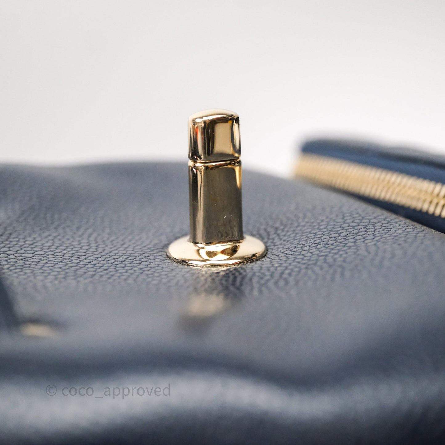 Chanel Quilted Business Affinity Backpack Navy Caviar Light Gold Hardware