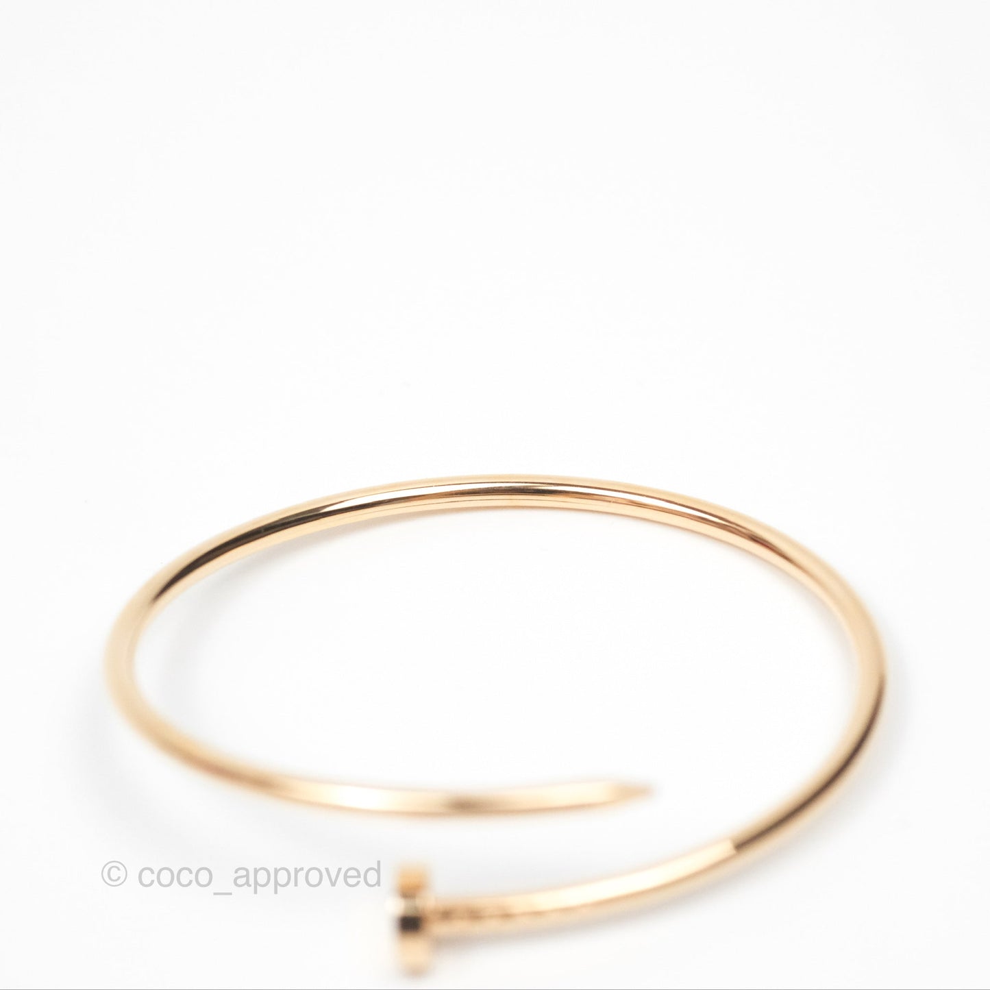 Cartier Small Juste Un Clou Bracelet Rose Gold Size 15