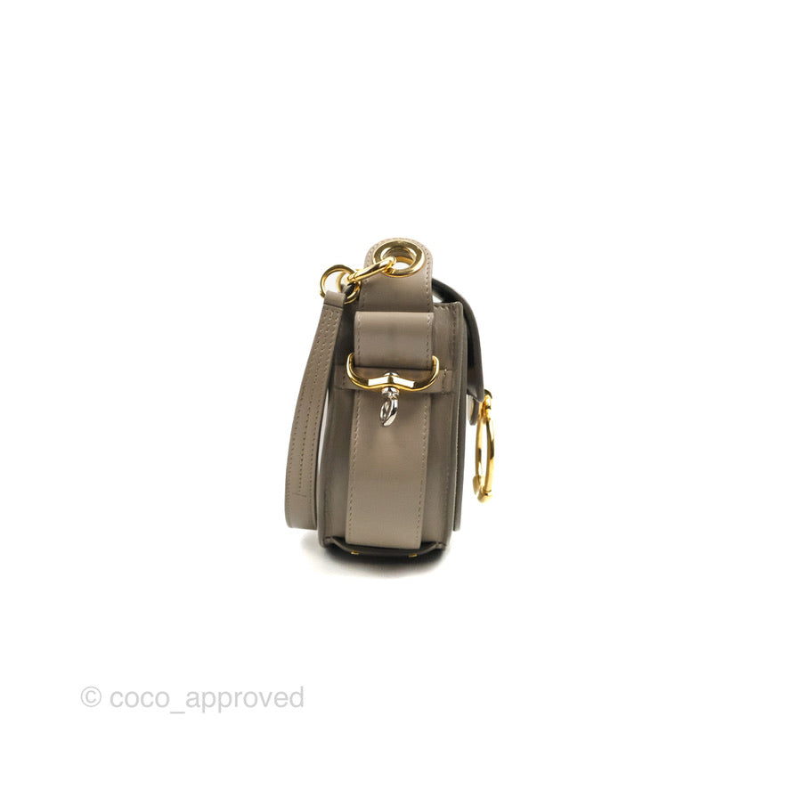 Chloé Small Tess Bag Motty Grey Grained Calfskin
