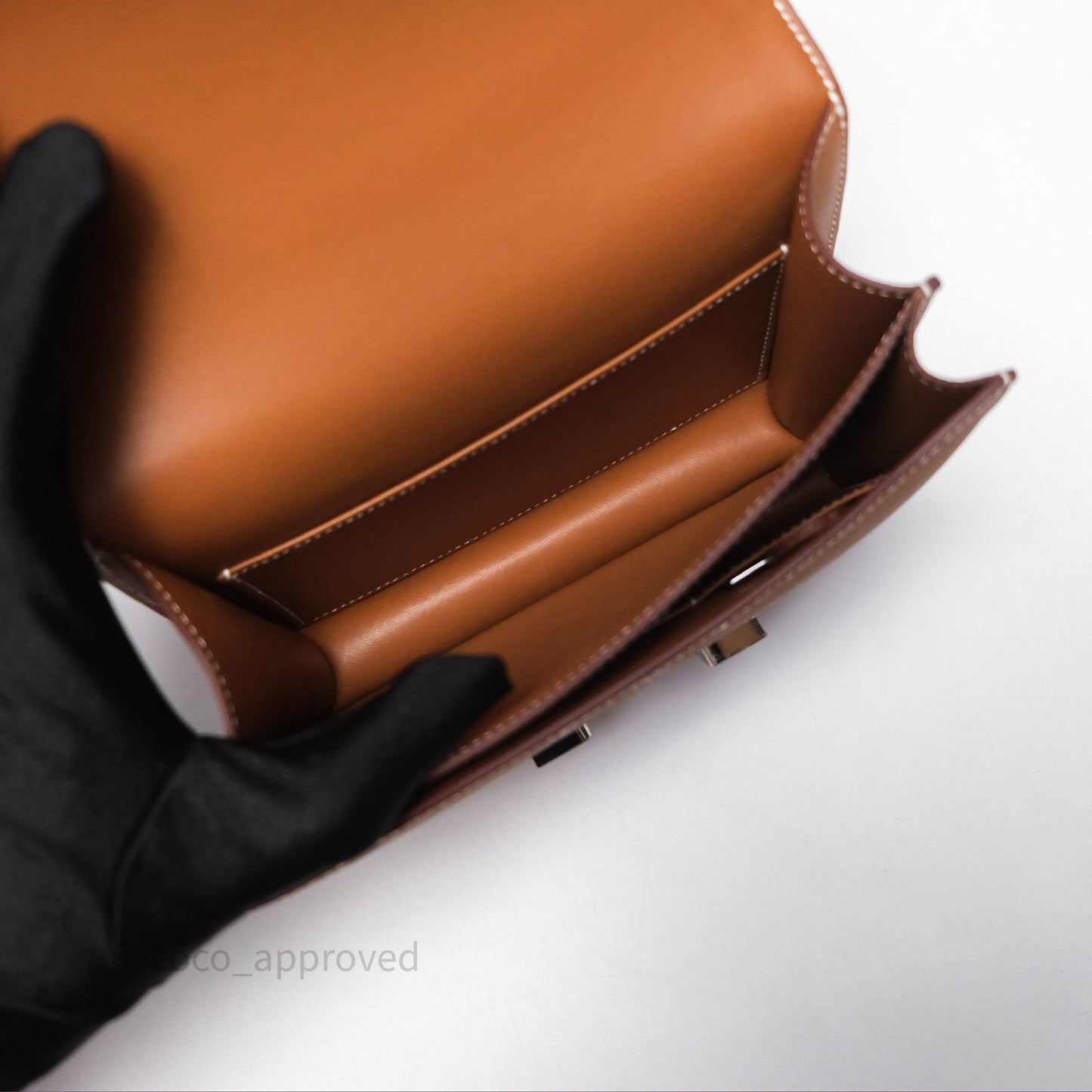 Hermès Constance Mini 18 Gold Epsom Palladium Hardware