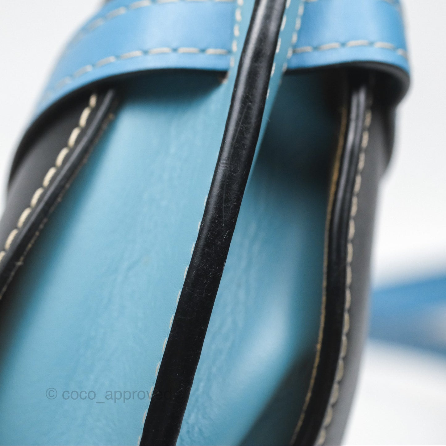 Loewe Small Gate Bag Smooth Calfskin in Black and Blue