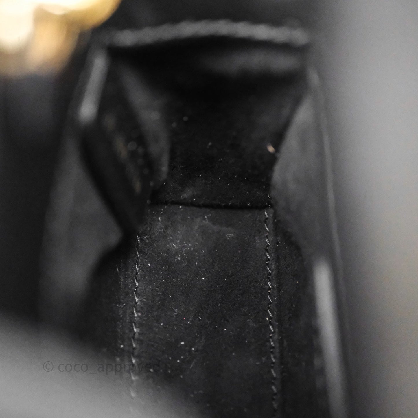 Christian Dior Micro Lady Dior Cannage Black Lambskin Gold Hardware