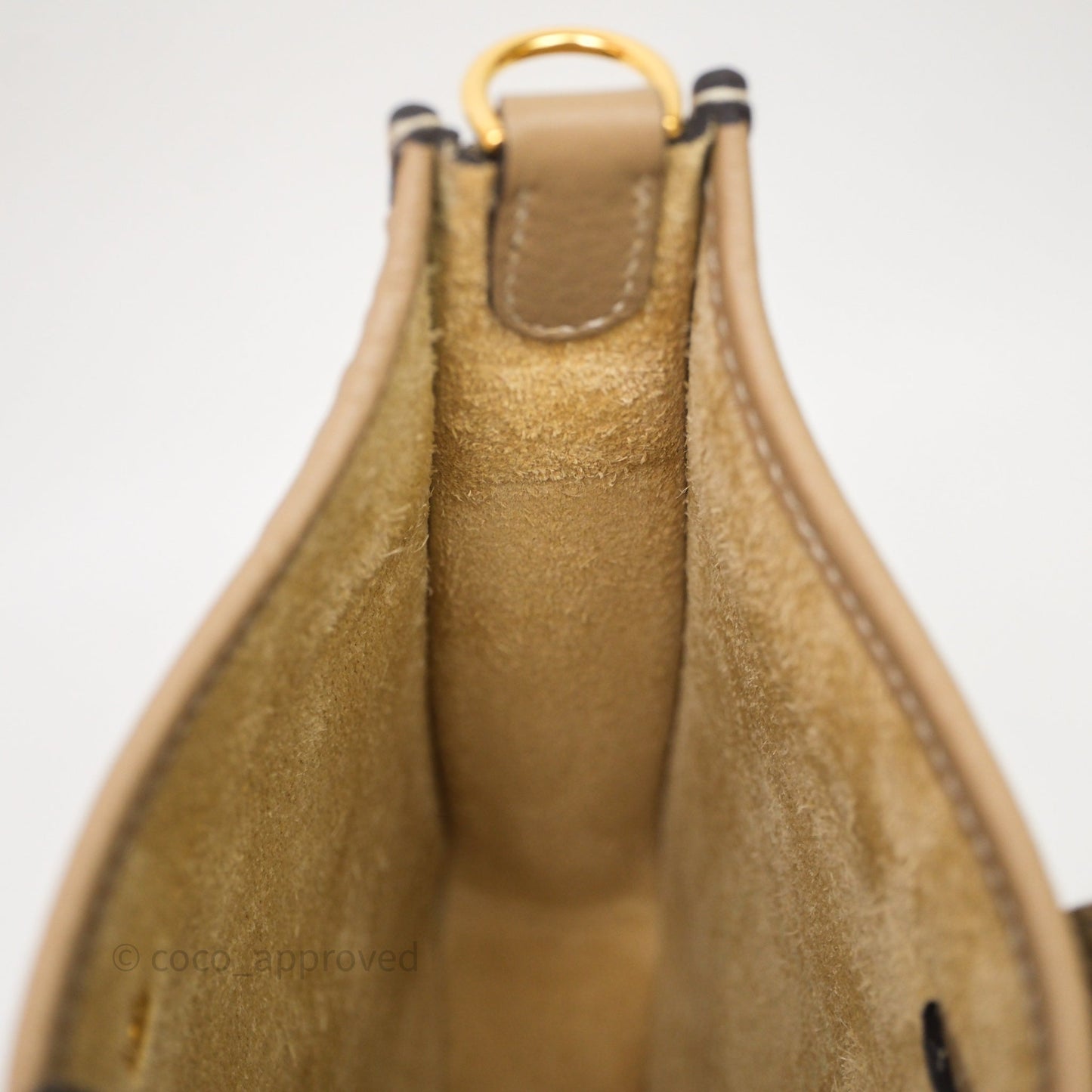 Hermès Mini Evelyne 16 Trench S2 Clemence Gold Hardware