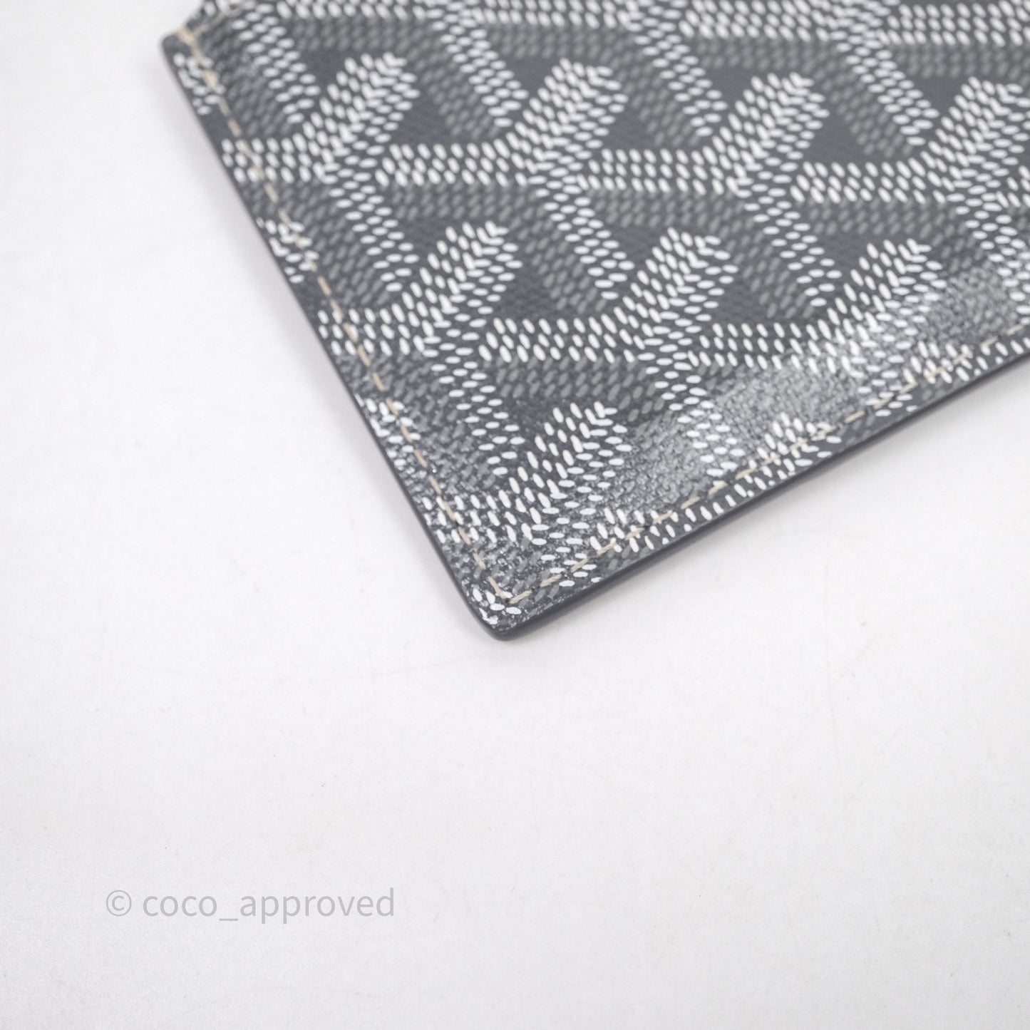 Goyard Bourbon Zipped Card Holder Grey