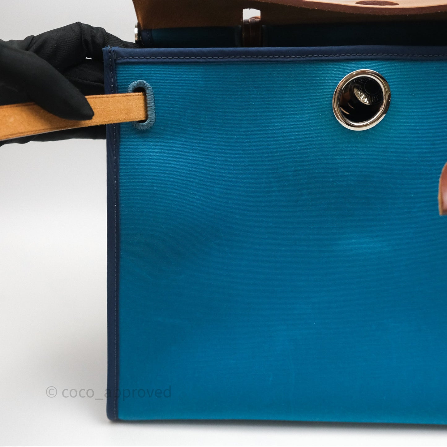 Hermès Herbag Zip 31 Vache Hunter Bleu Izmir 7W/ Bleu de Malte 7L Palladium Hardware