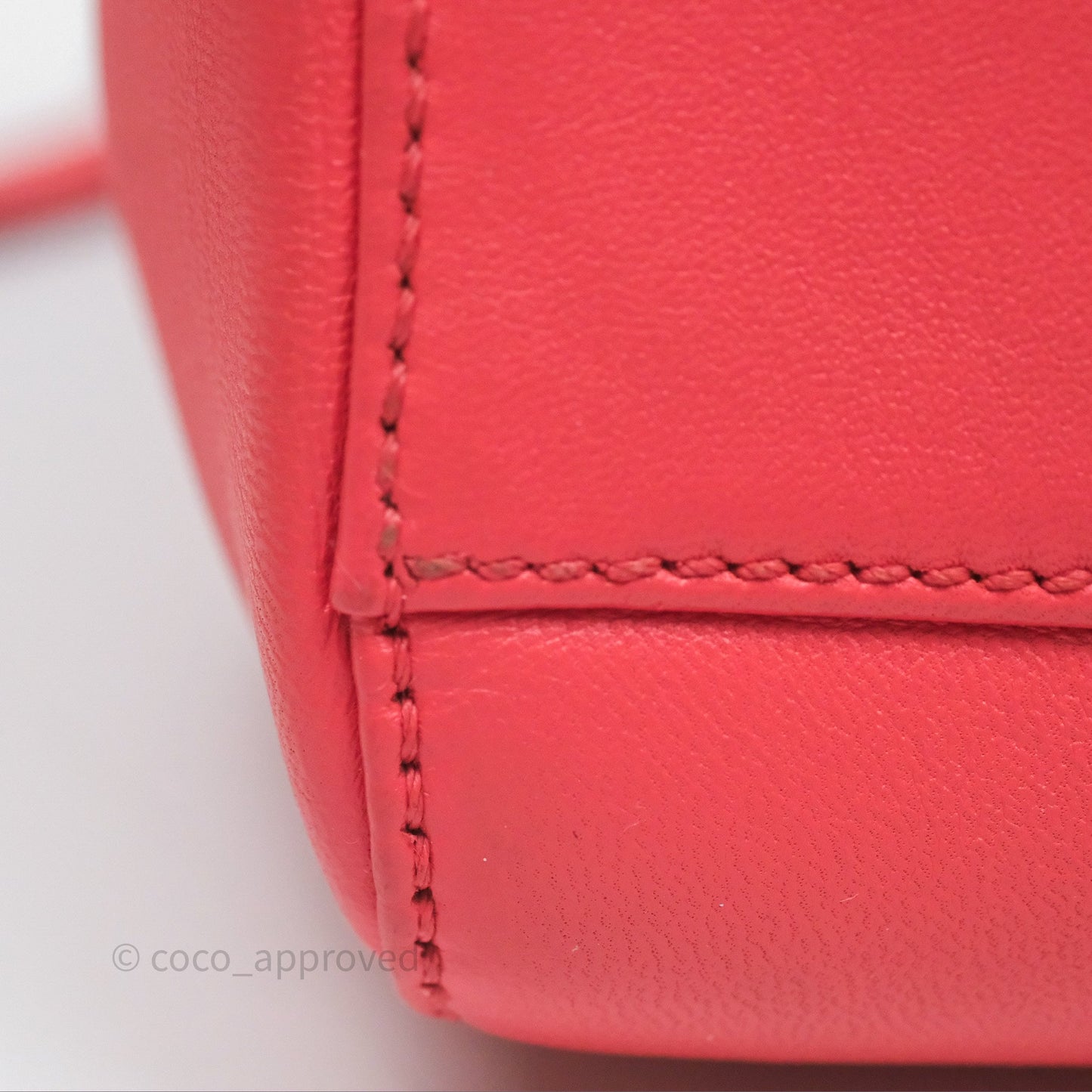Fendi Nappa Mini Peekaboo Bag Hot Pink