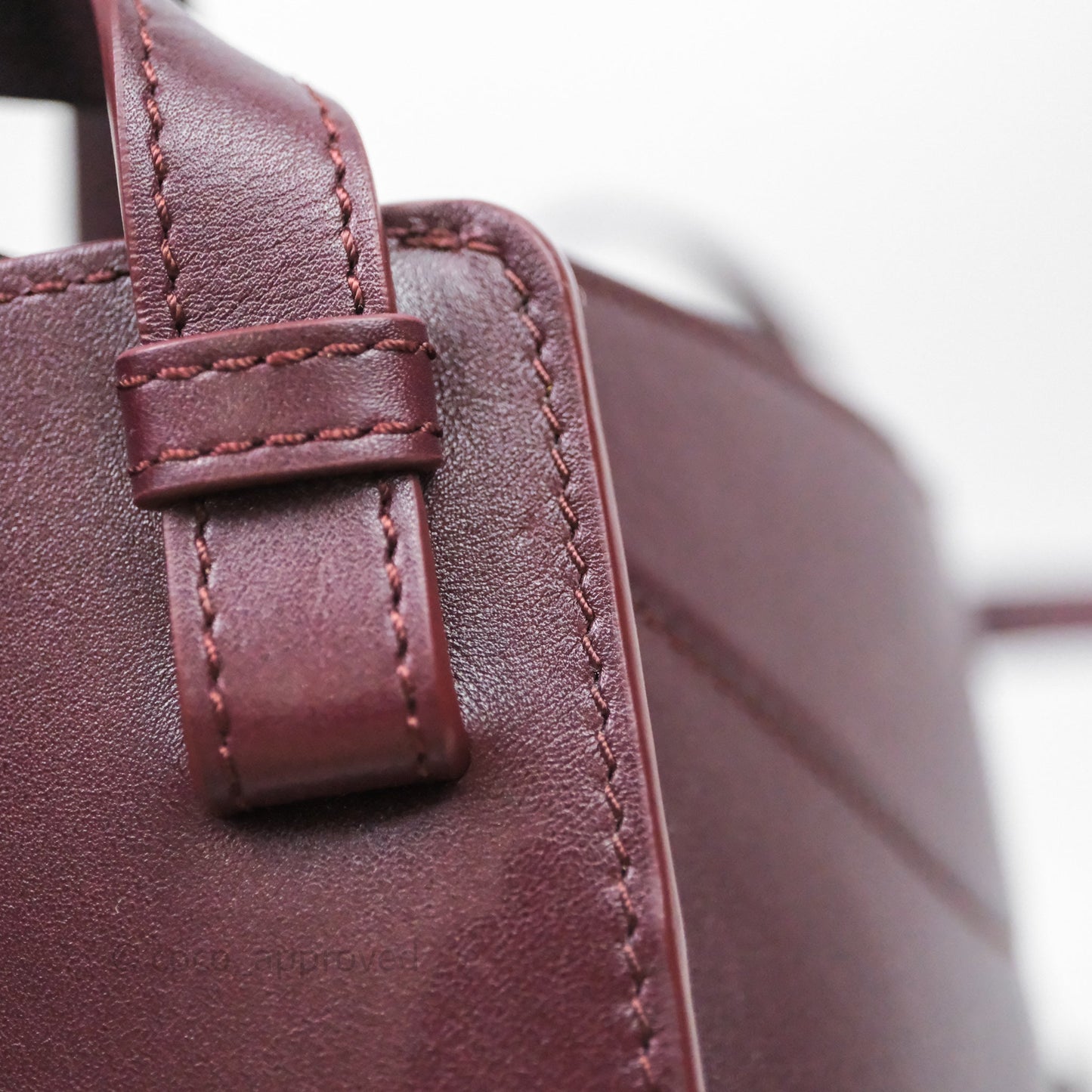 Loewe Hammock Slice Dark Red Bag Gold Hardware