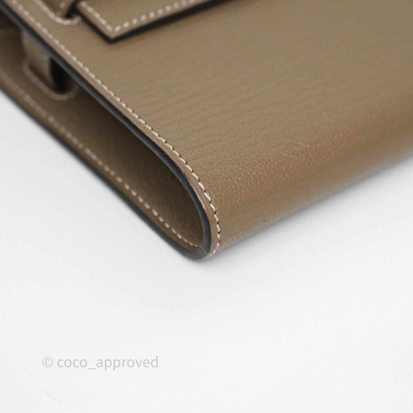 Hermès Kelly To Go Wallet Etoupe 18 Chevre Mysore Gold Hardware