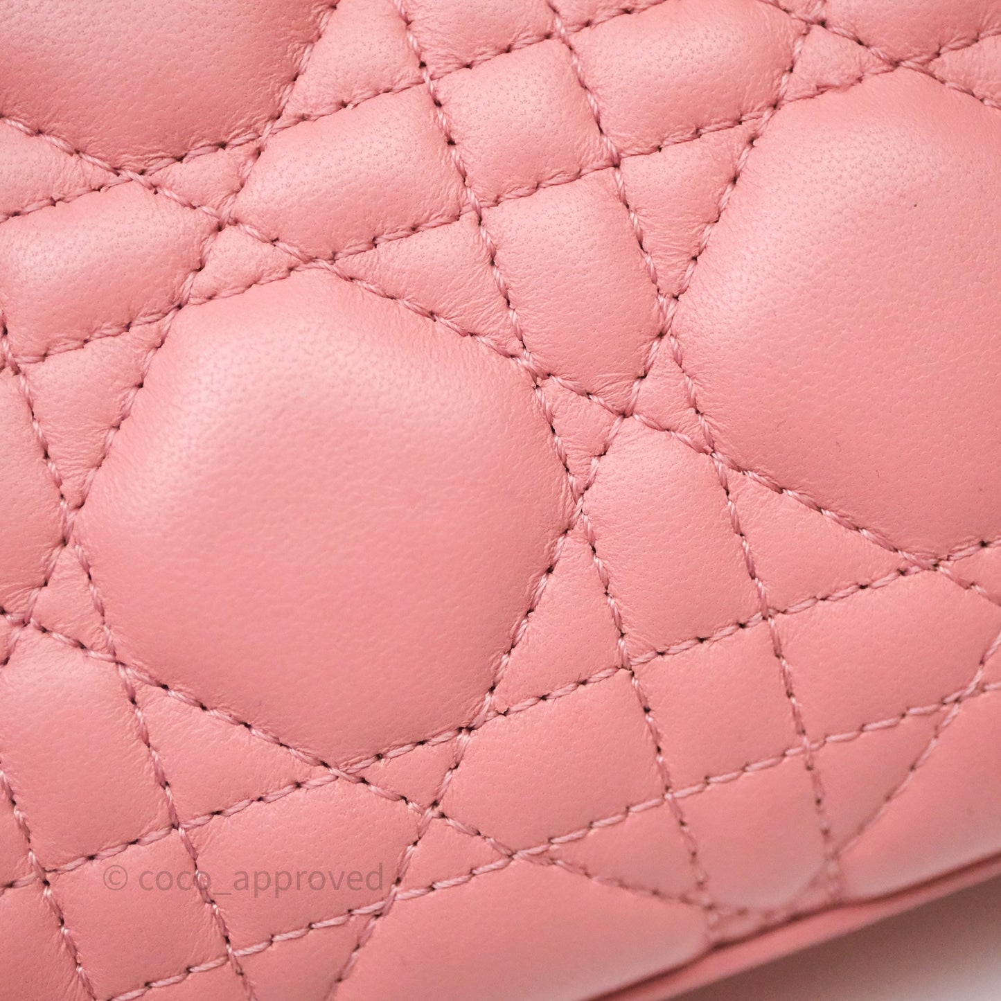 Christian Dior Mini Lady Dior My ABCDior Bag Pink Cannage Lambskin Gold Haardware