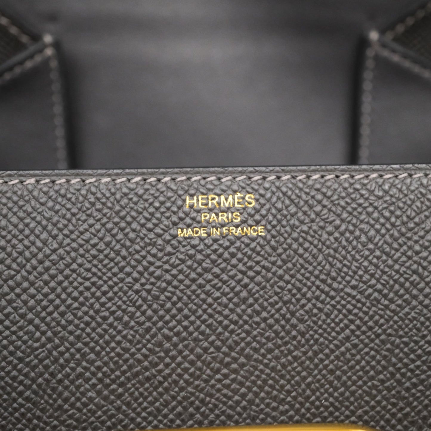 Hermès Della Cavalleria Mini Bag Gris Meyer 0L Epsom Gold Hardware