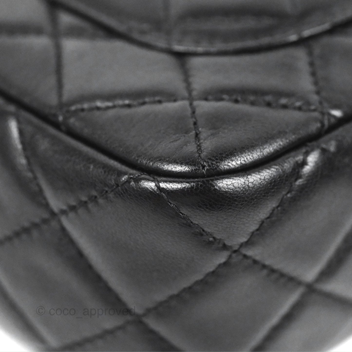 Chanel Mini Rectangular Pearl Crush Black Lambskin Aged Gold Hardware