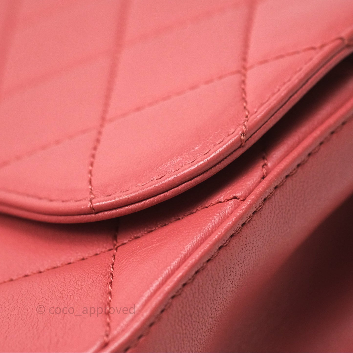 Chanel Quilted Small Chain Infinity Handle Bag Pink Lambskin Aged Gold Hardware