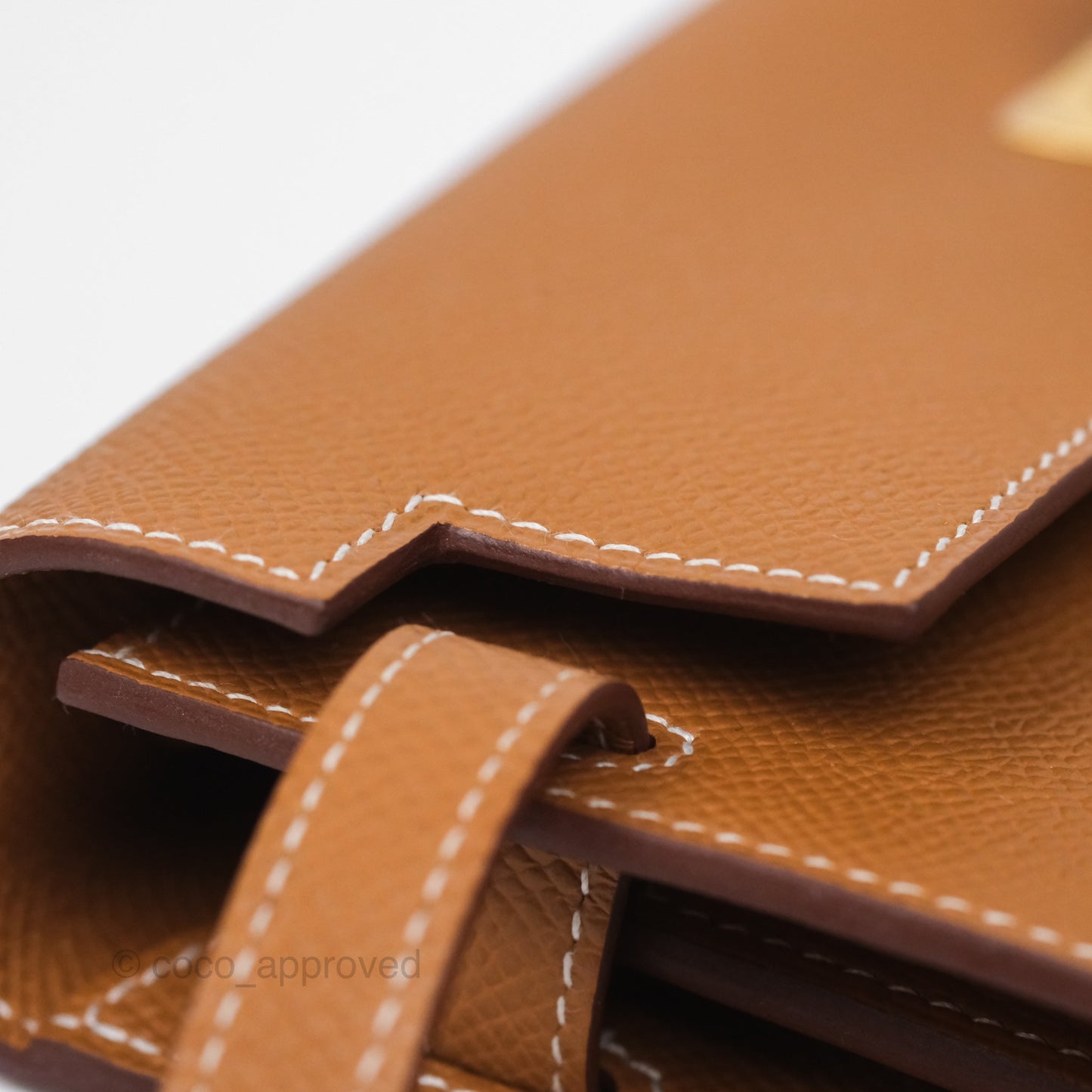 Hermès Kelly To Go Wallet Gold 37 Epsom Gold Hardware