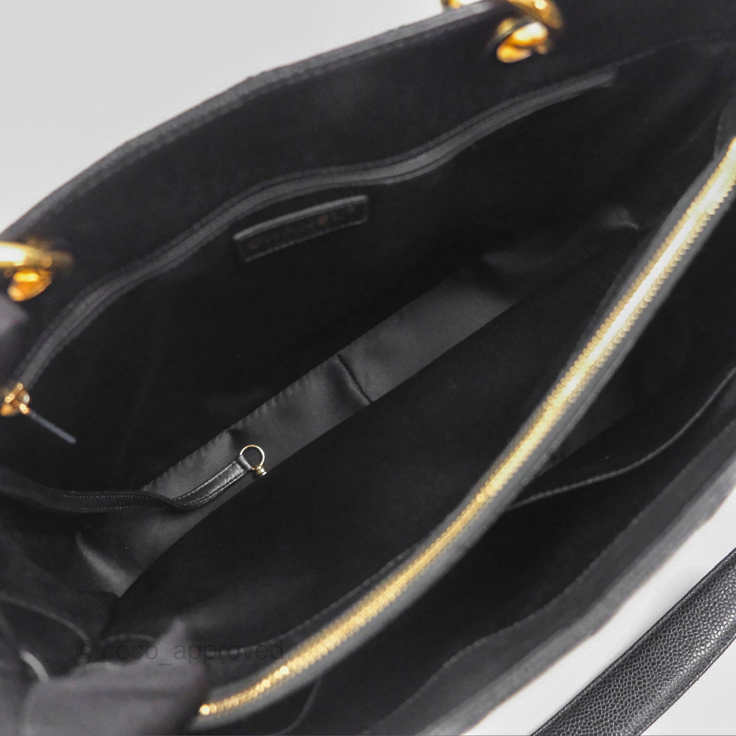 Chanel GST Black Caviar Gold Hardware
