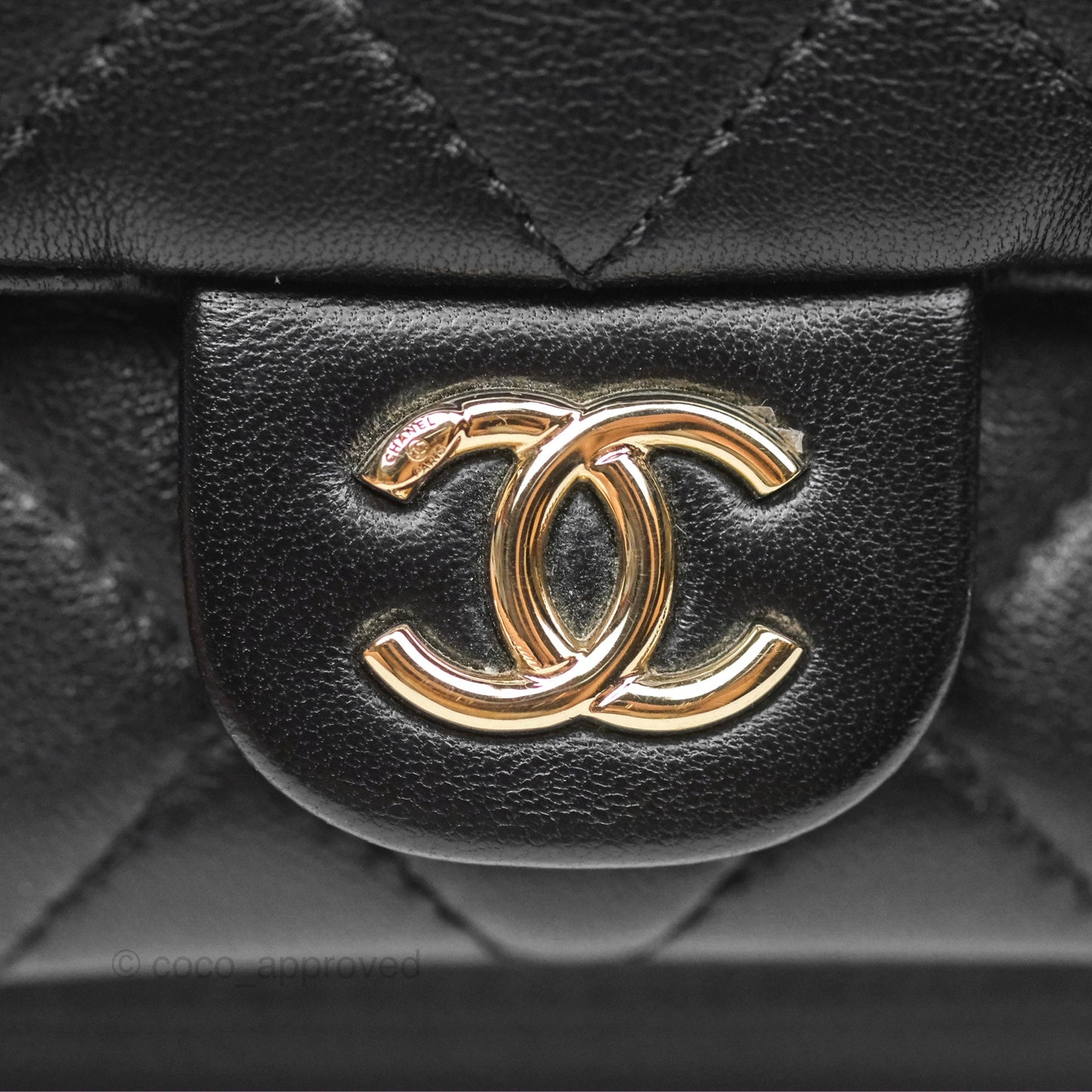 Chanel Quilted Small Duma Drawstring Backpack Black Lambskin