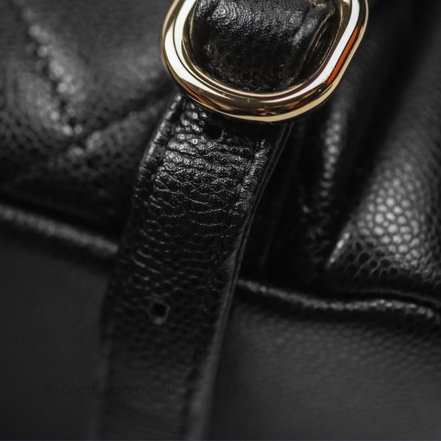 Chanel Small Duma Backpack Caviar Black Gold Hardware 23K