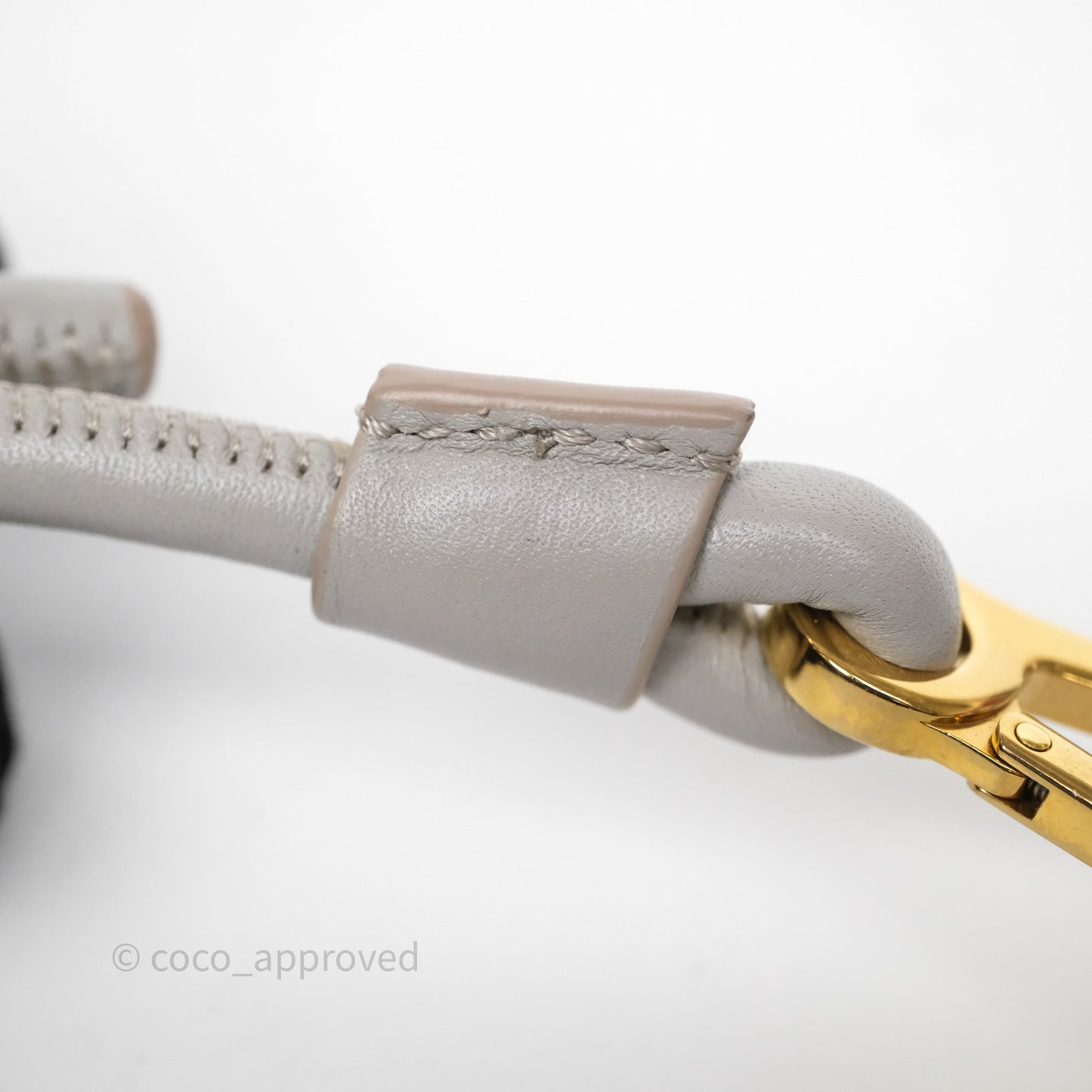 Loewe Medium Flamenco Purse in Mellow Nappa Lambskin Shell Grey
