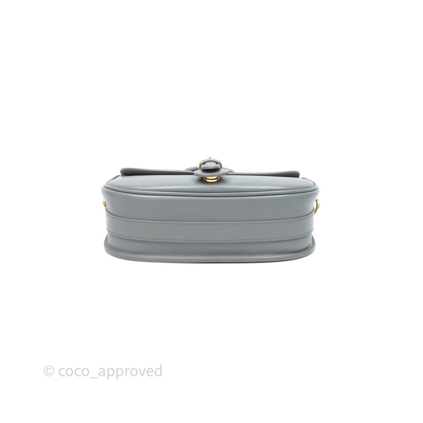 Christian Dior Medium Bobby Flap Grey Box Calfskin