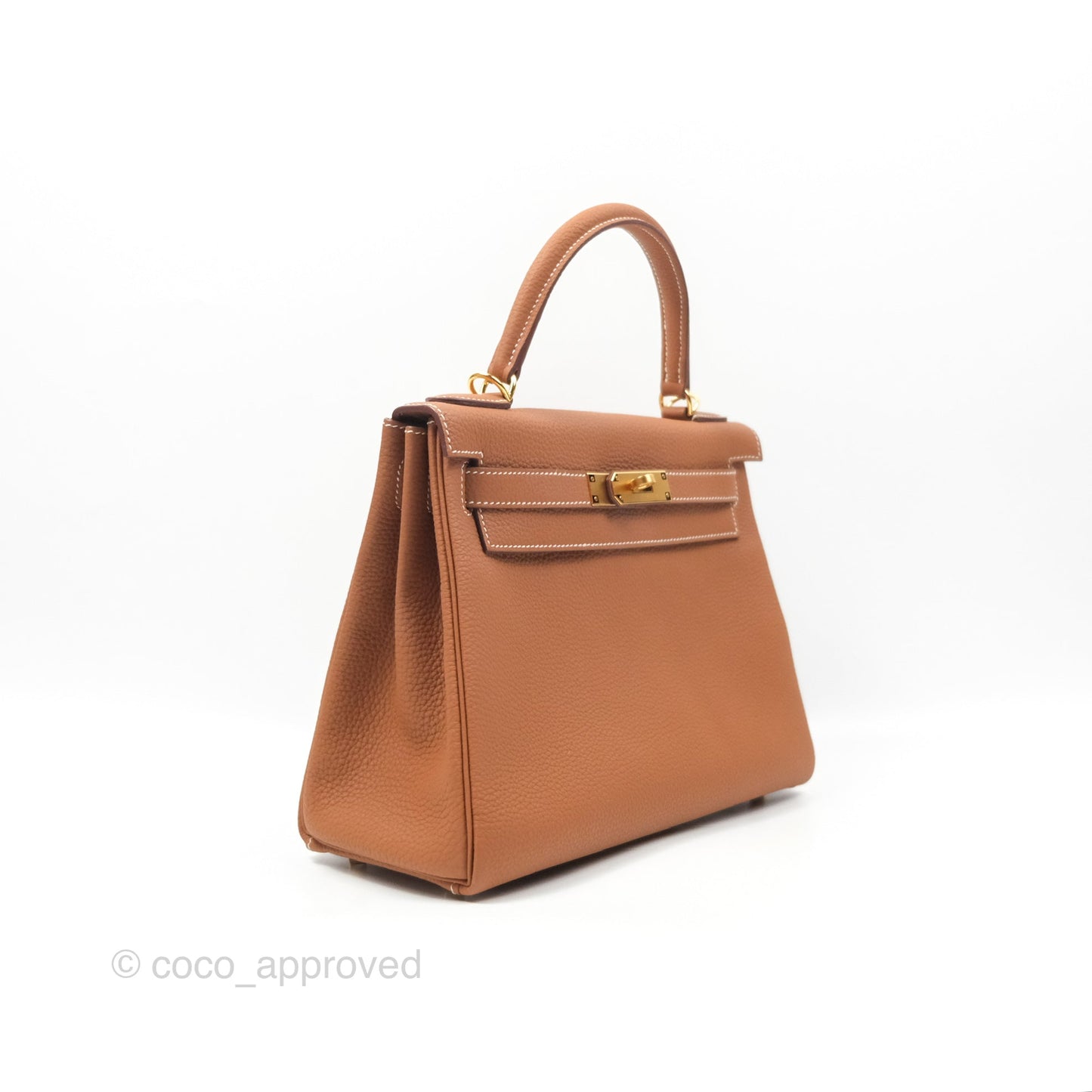 Hermès Kelly 28 Retourne Gold Togo Gold Hardware