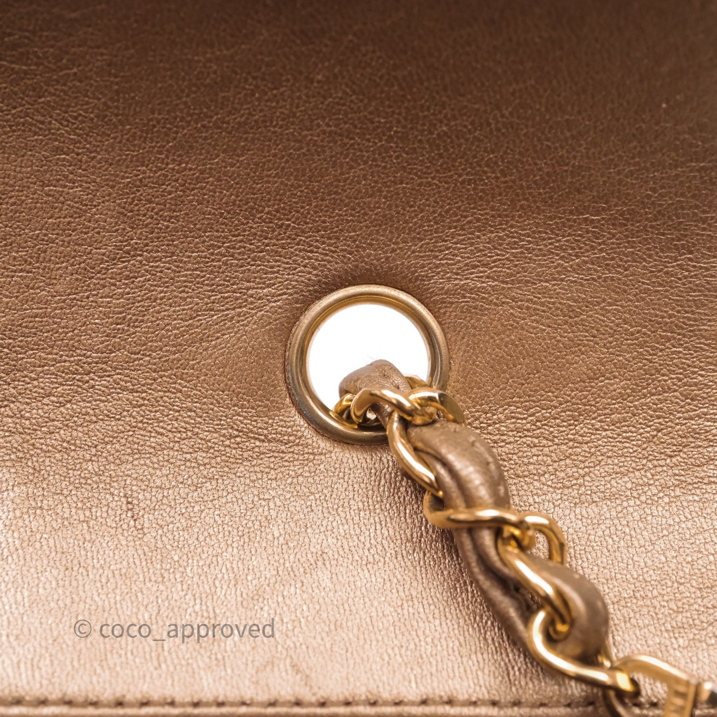 Chanel Vintage Small Quilted Classic Diana Flap Bag Gold Lambskin 24K Gold Hardware