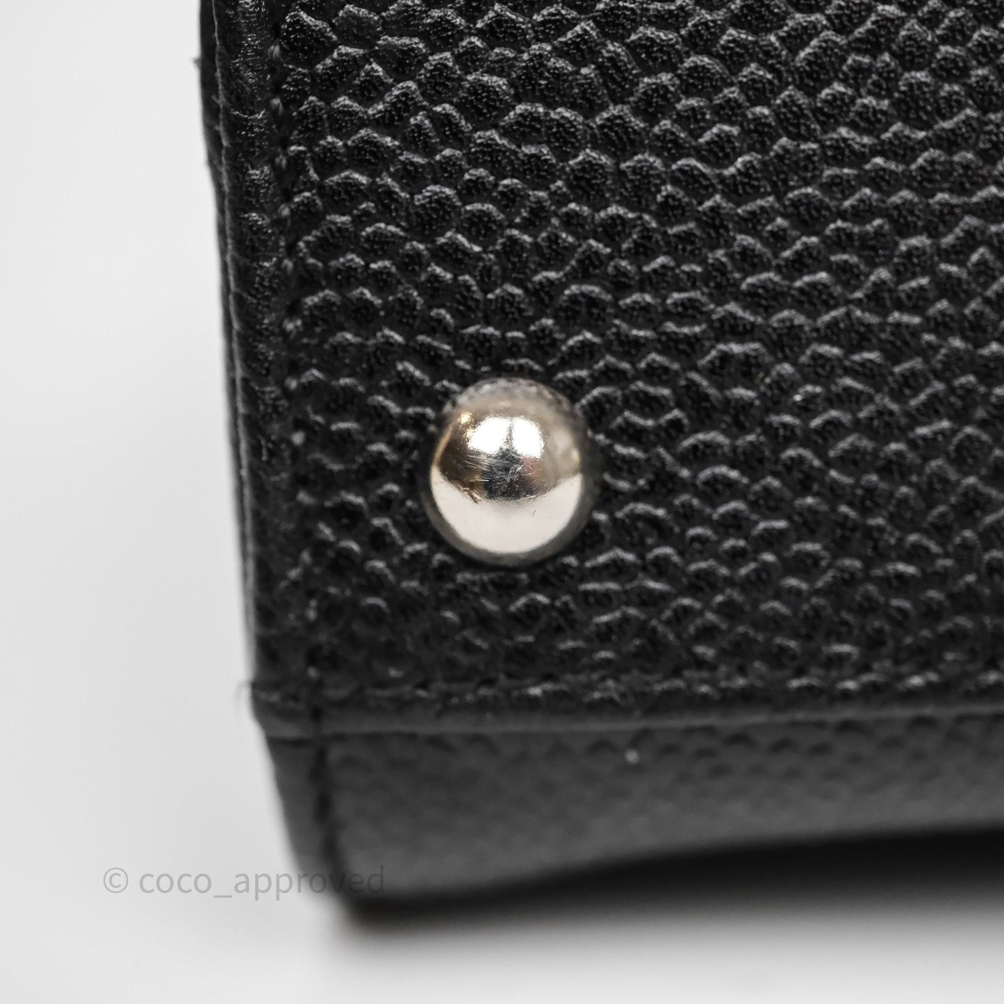 Chanel Vintage Tote Bag Black Caviar Silver Hardware