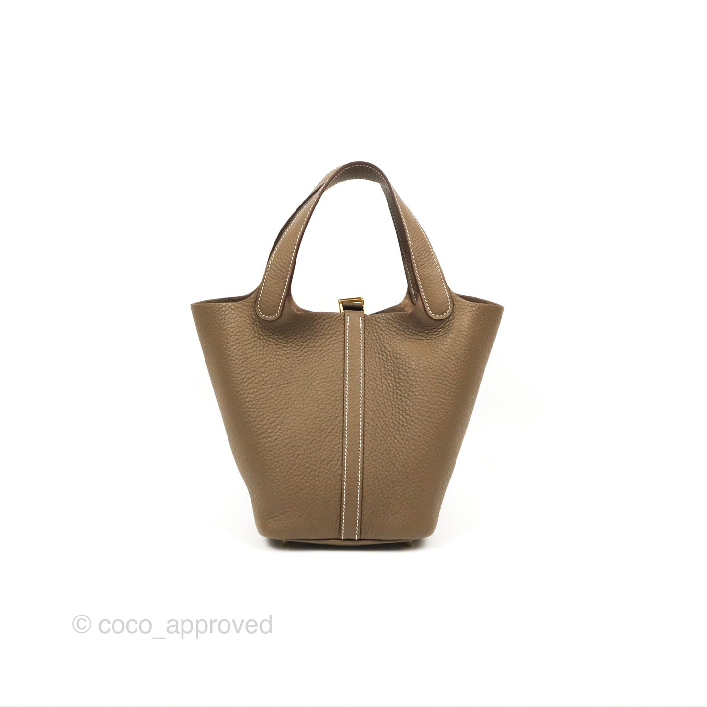 Hermès Picotin 18 Etoupe Clemence Gold Hardware