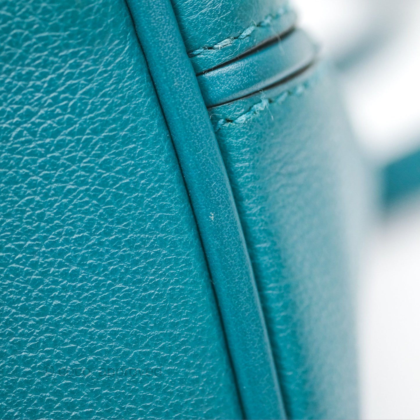Hermès 24/24 21 Mini Vert Bosphore Evercolor Swift Palladium Hardware