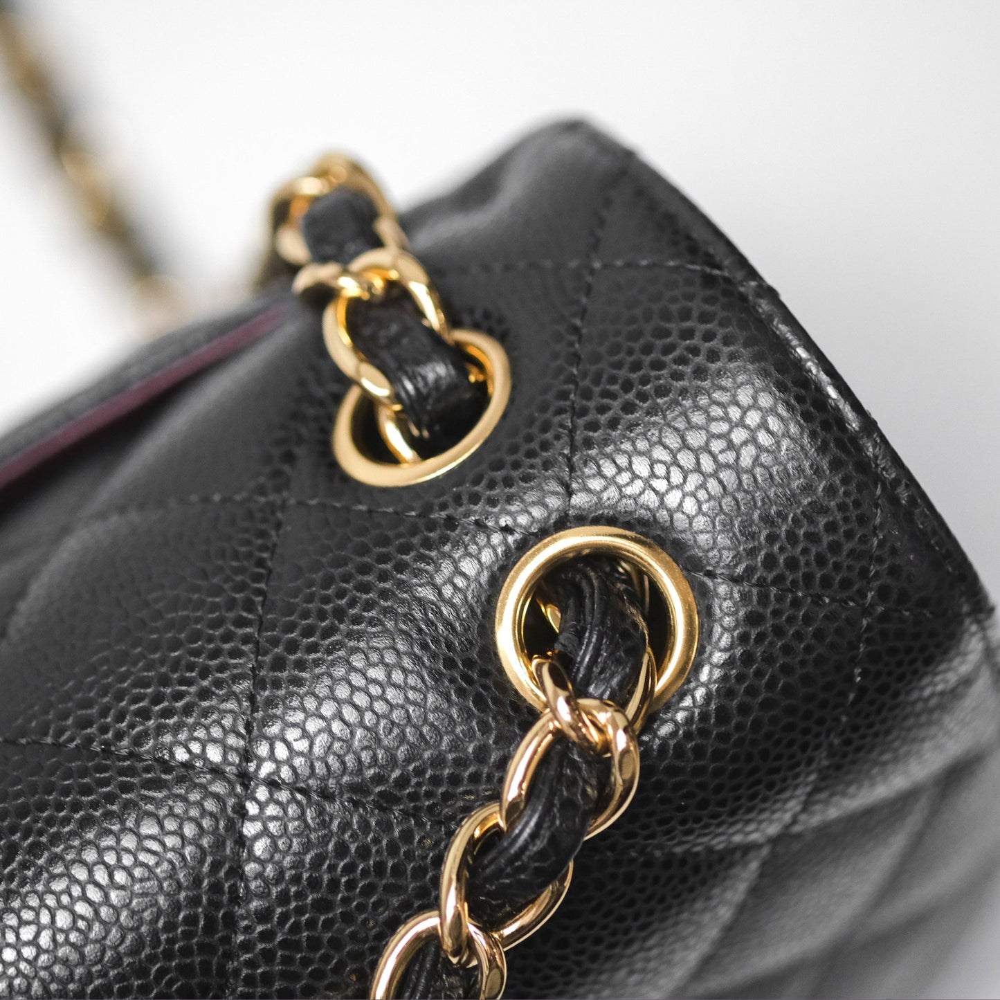 Chanel Jumbo Double Flap Black Caviar Gold Hardware⁣⁣