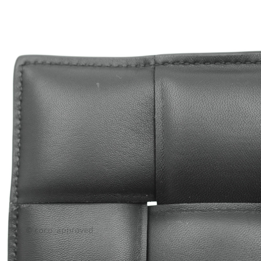 Bottega Veneta Padded Cassette Shoulder Bag Intrecciato Black Lambskin Gold Hardware