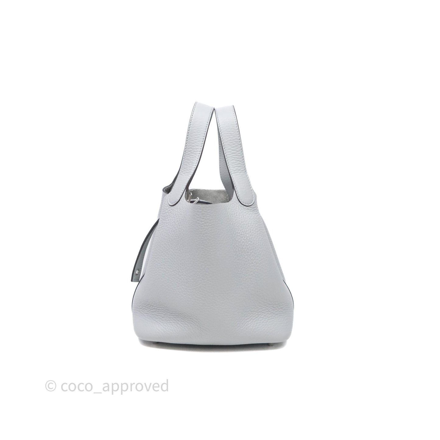 Hermès Picotin Lock 18 Bleu Glacier 8U Clemence Palladium Hardware