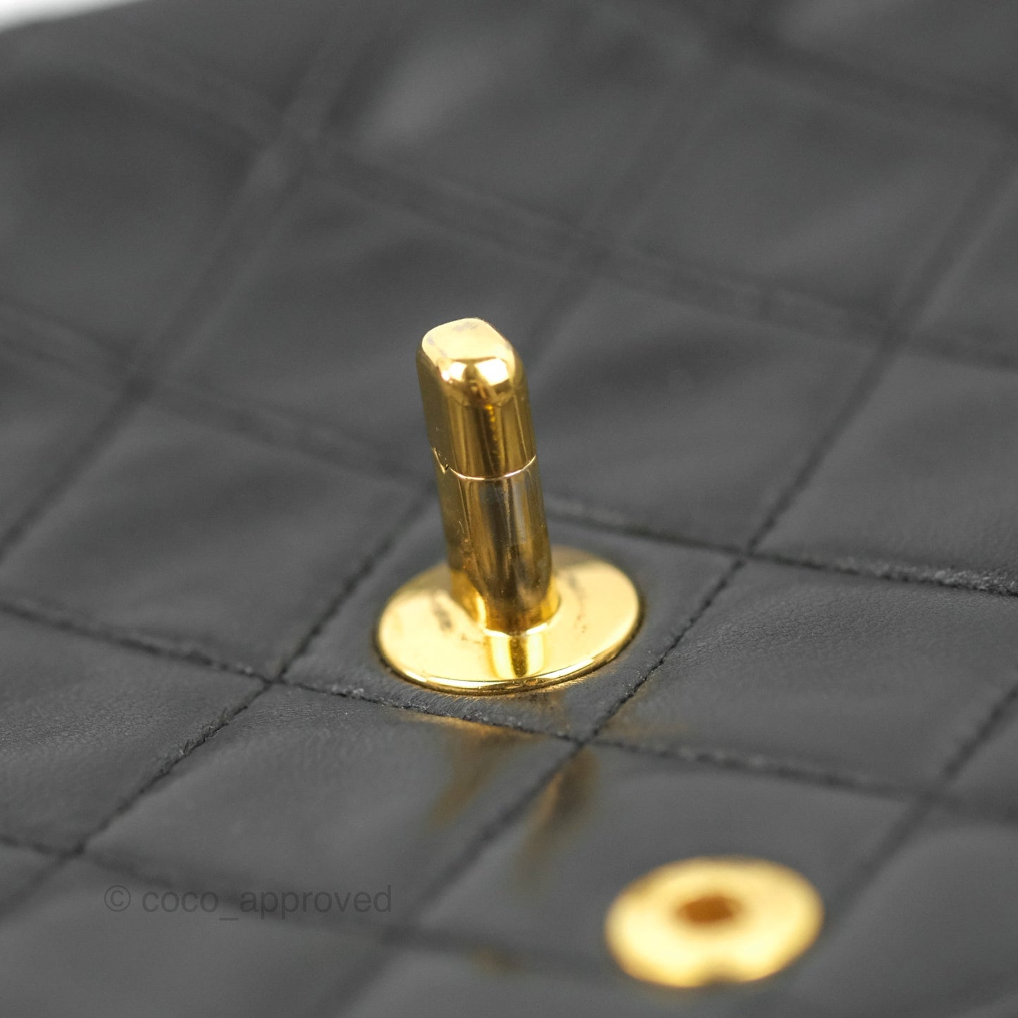 Chanel Vintage Medium Double Flap Black Lambskin 24K Gold Hardware